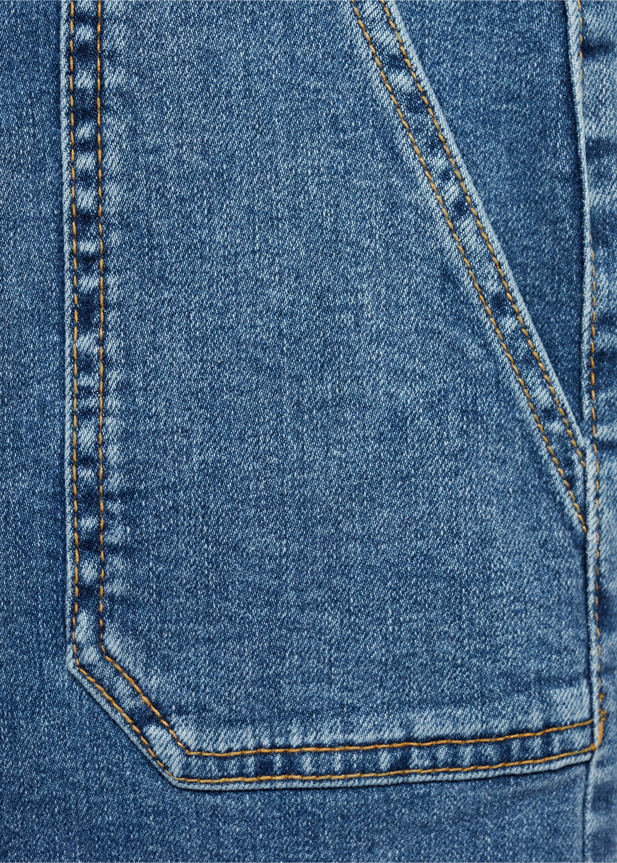 Jeans culotte bolsillos - Detalle del artículo 8, Azul medio. Ref: 77000615-00.