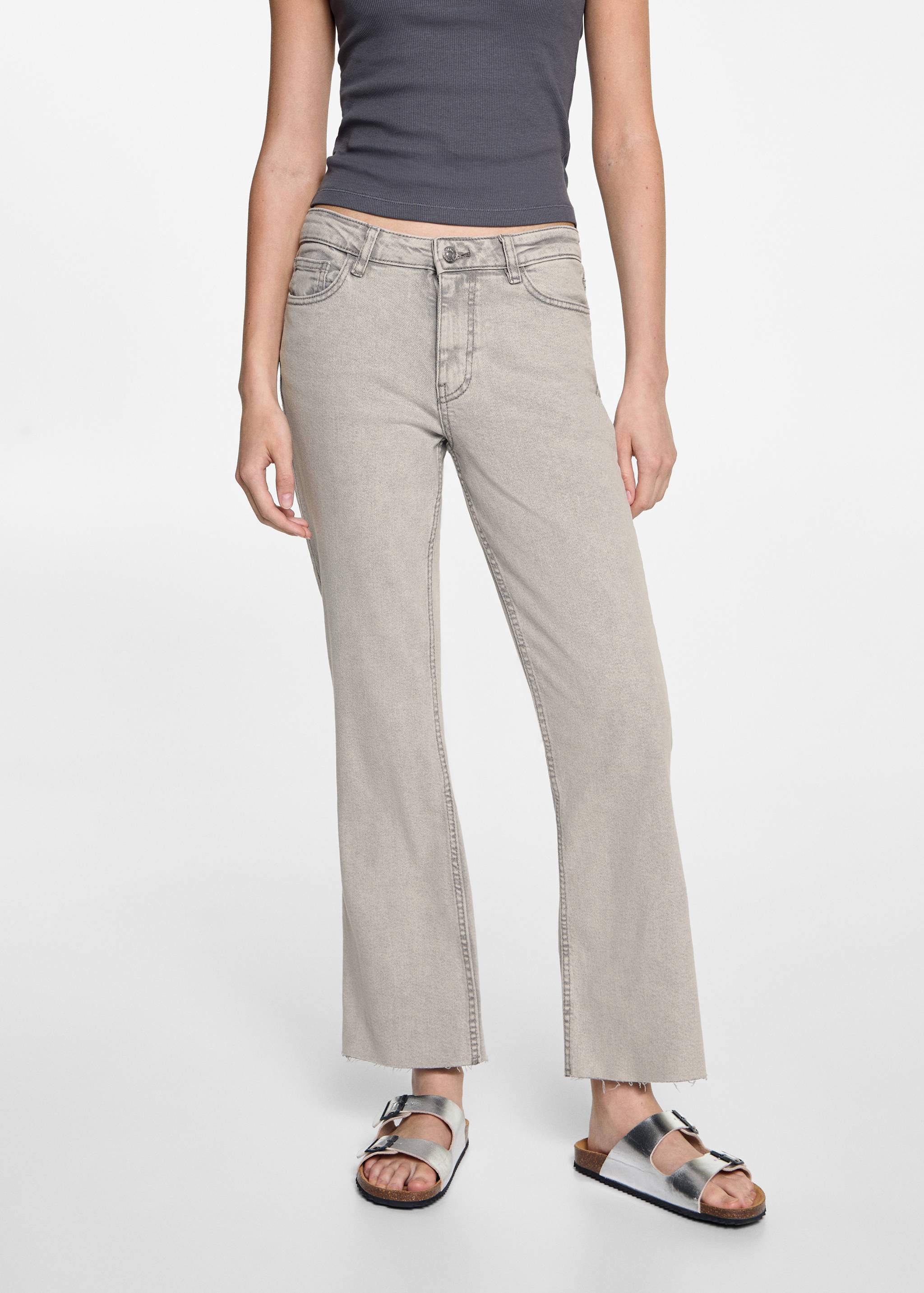 Jean flare crop - Plan moyen