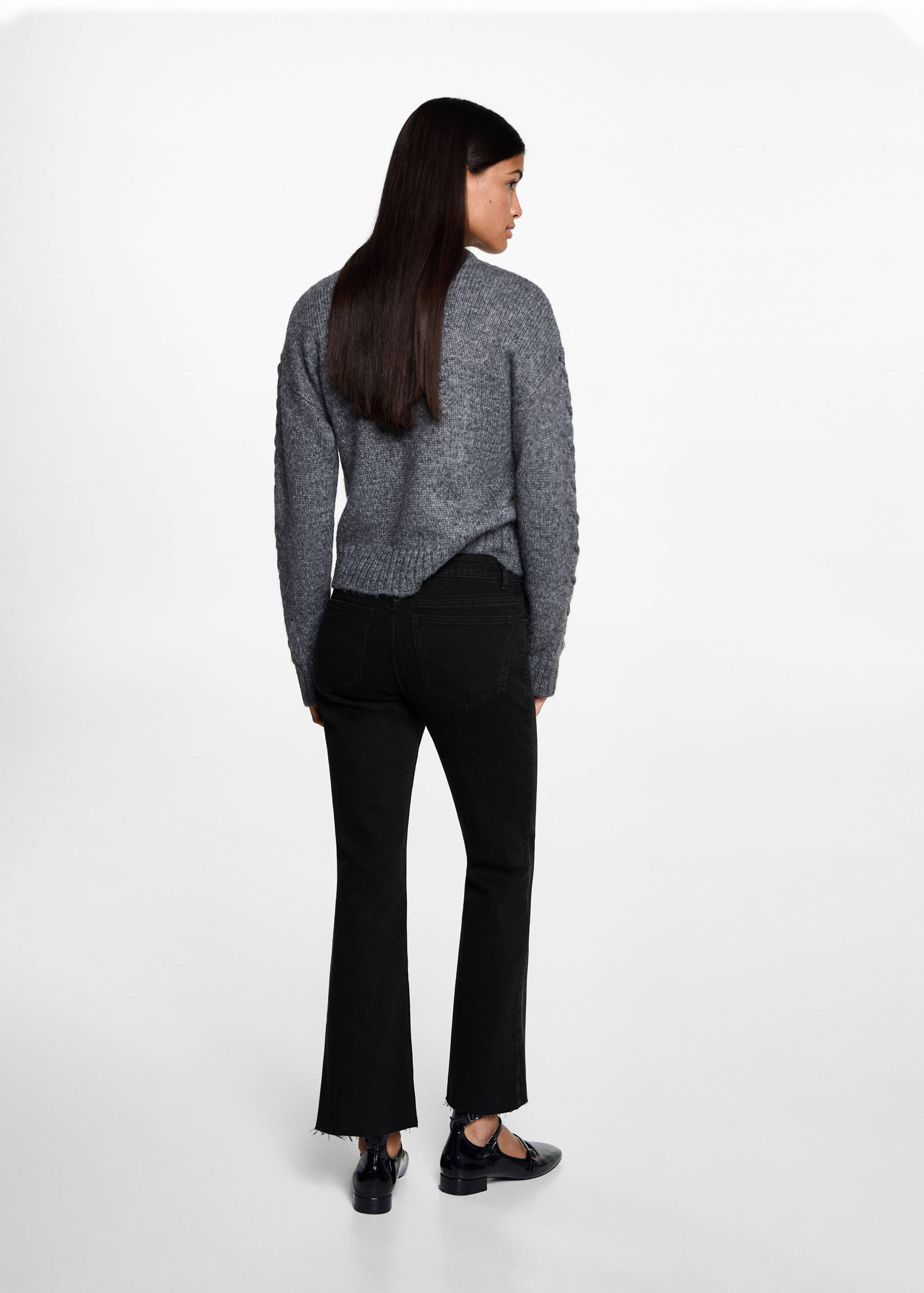 Jeans flare crop - Reverso del artículo