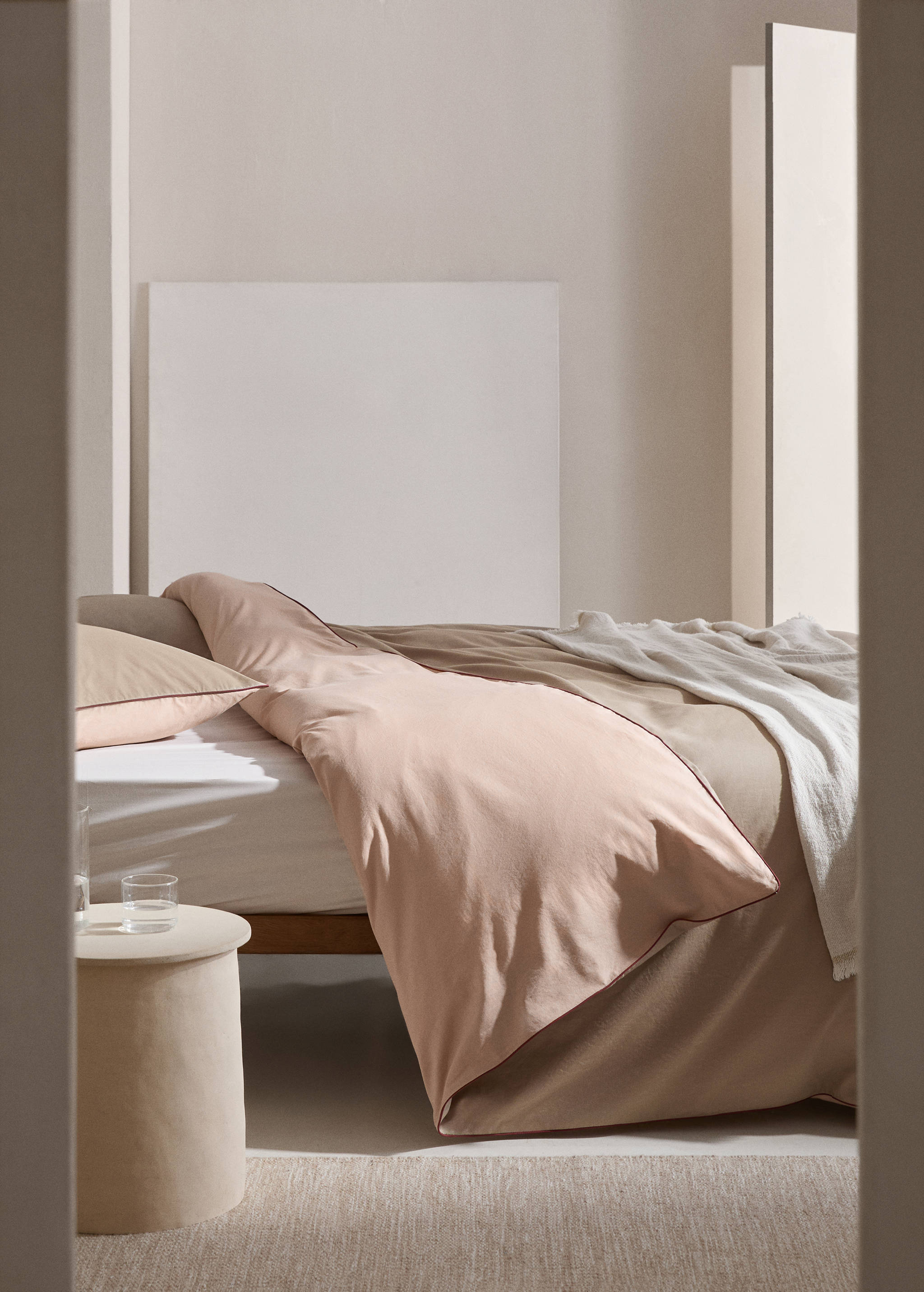Two-tone reversible duvet cover for 180 cm bed - General plane