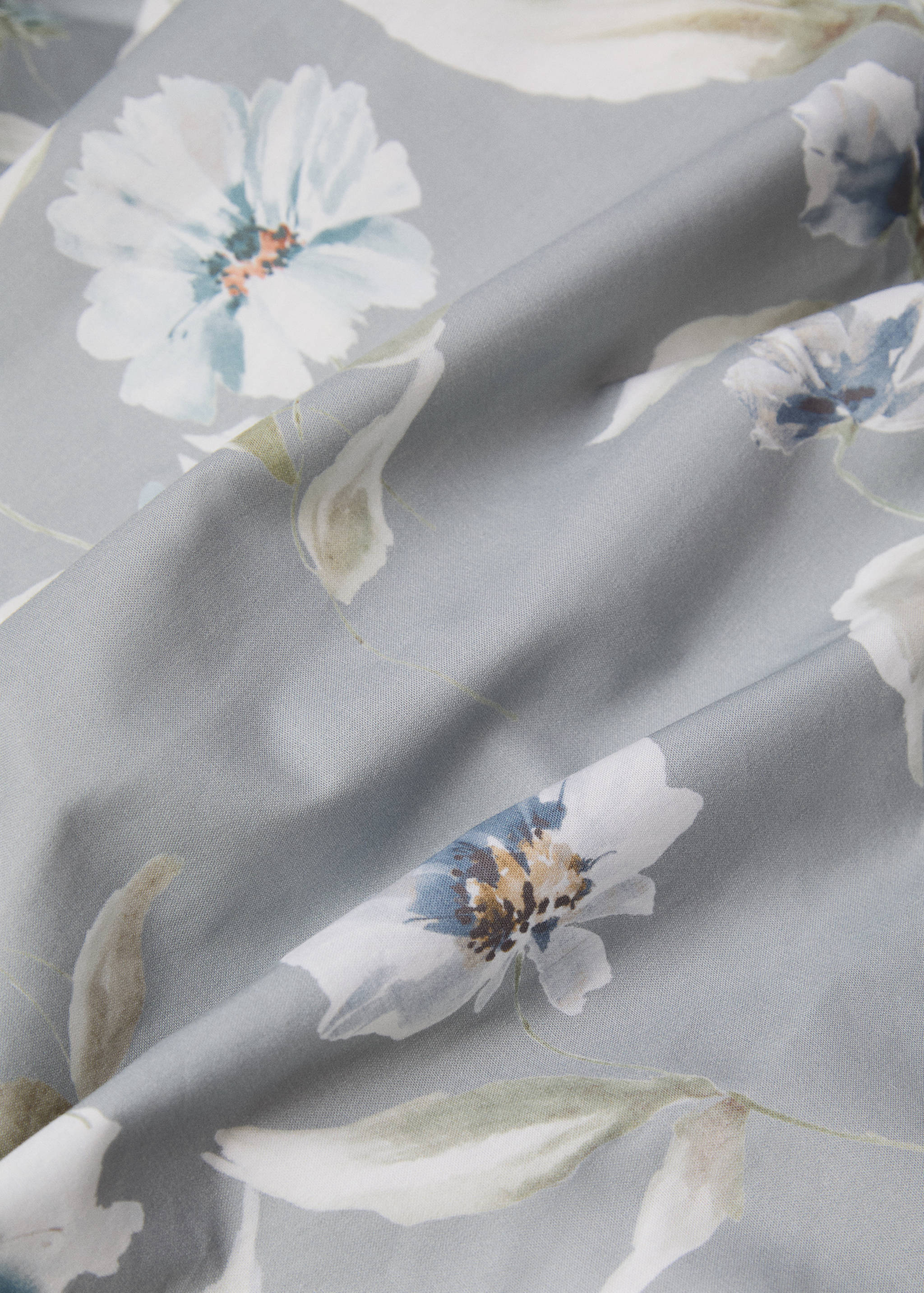 Funda nòrdica 100% cotó disseny flors llit 180cm - Detall de l'article 1