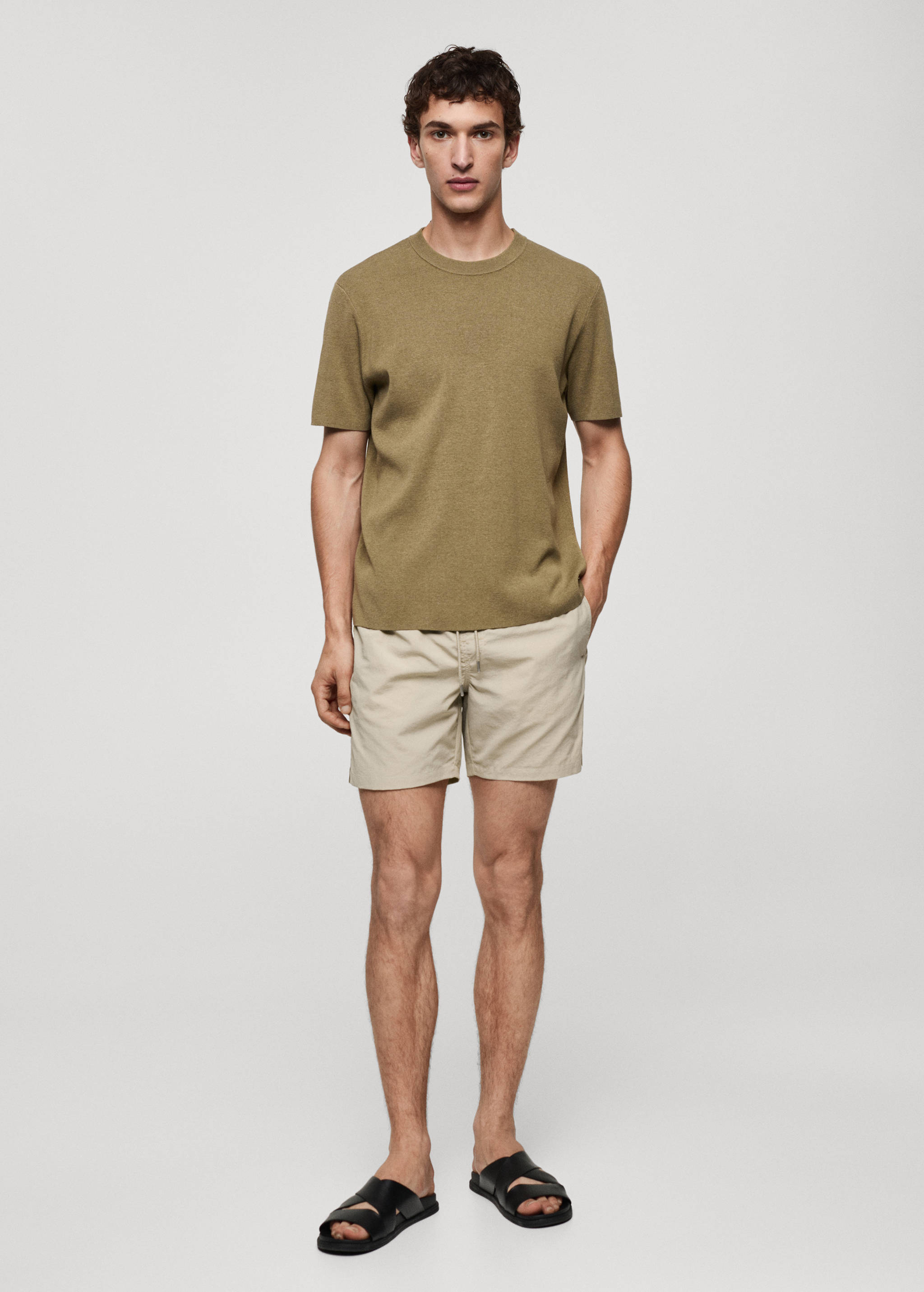 Bañador liso cordón - Plano general