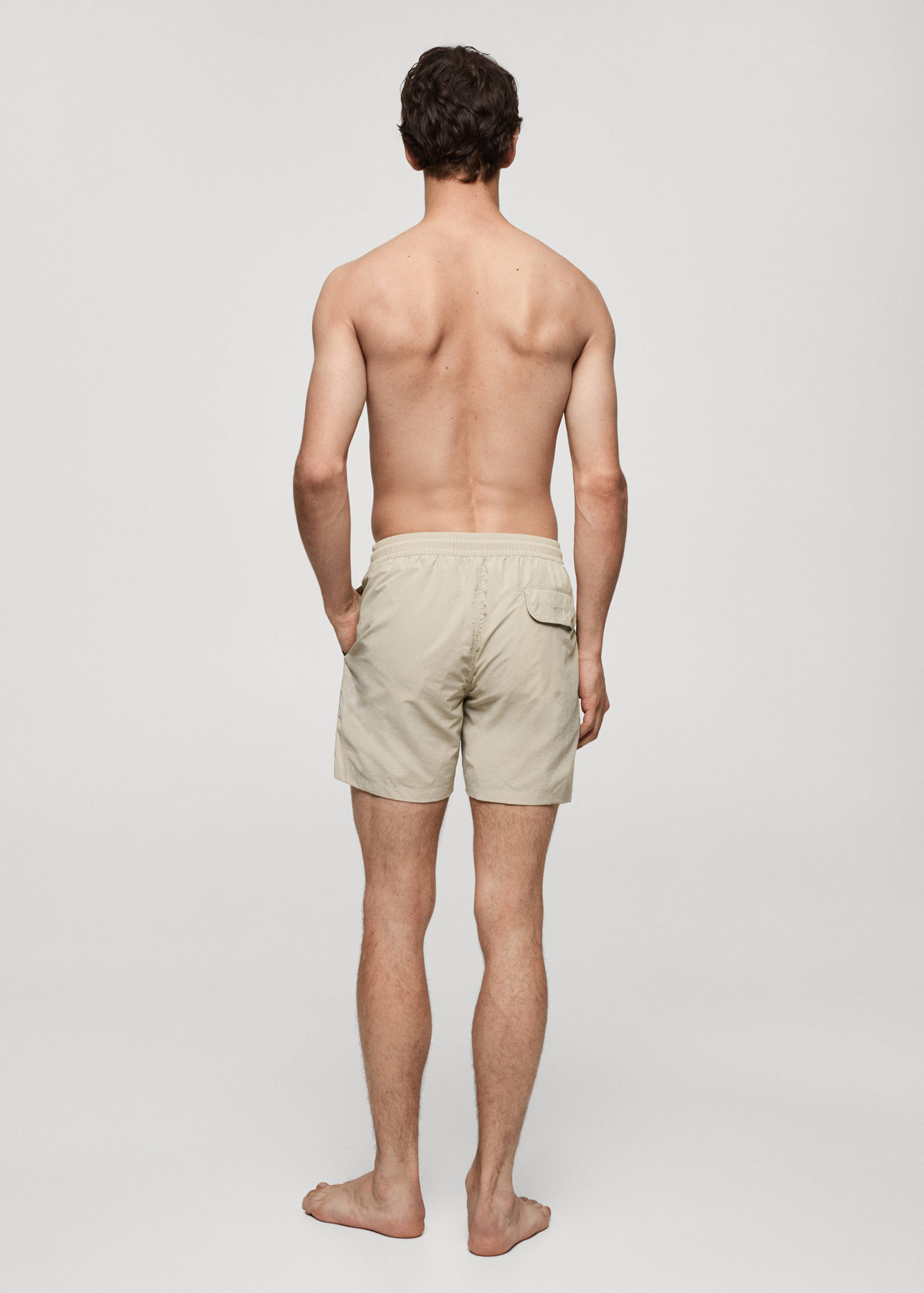 Bañador liso cordón - Reverso del artículo