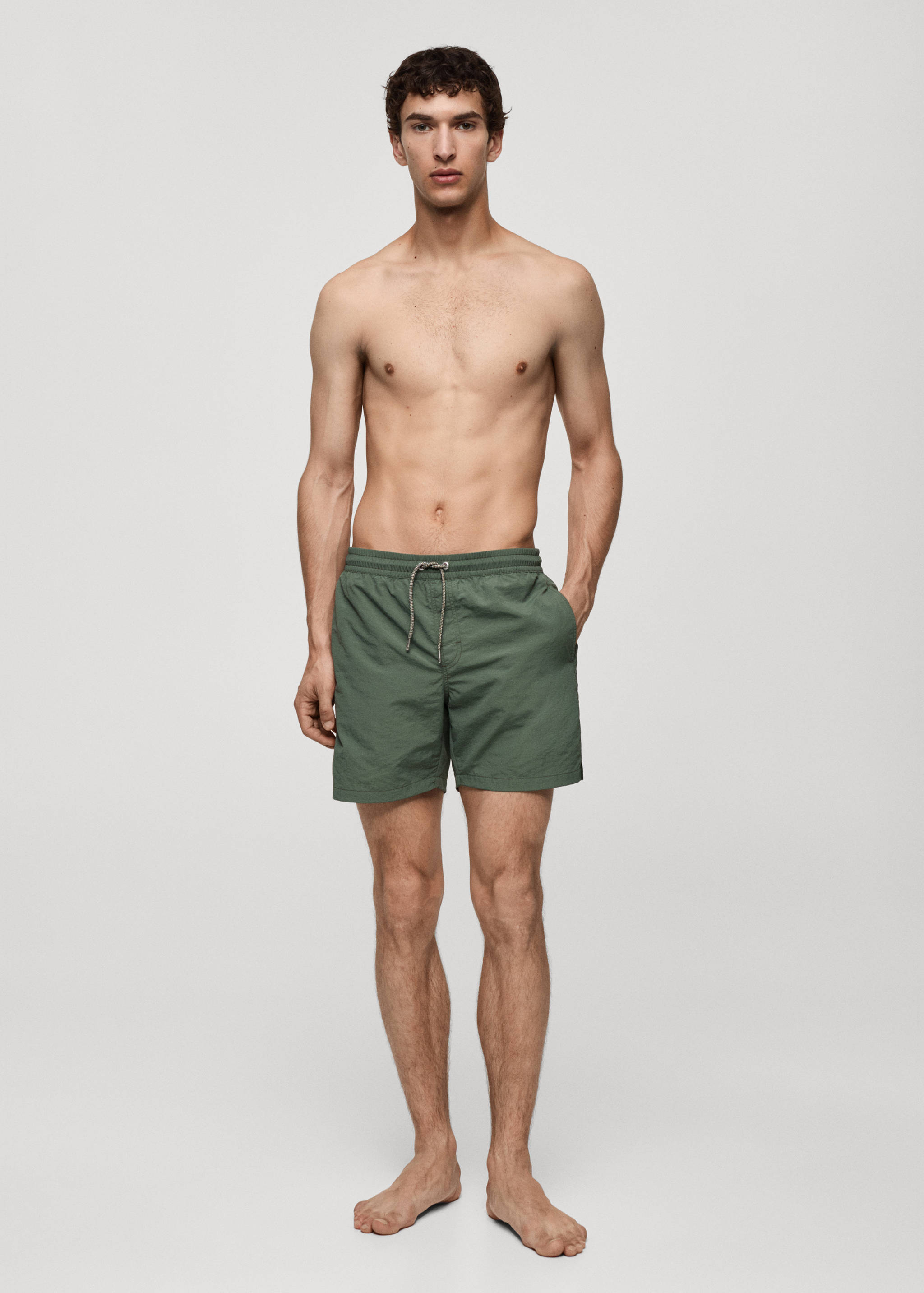 Bañador liso cordón - Plano general