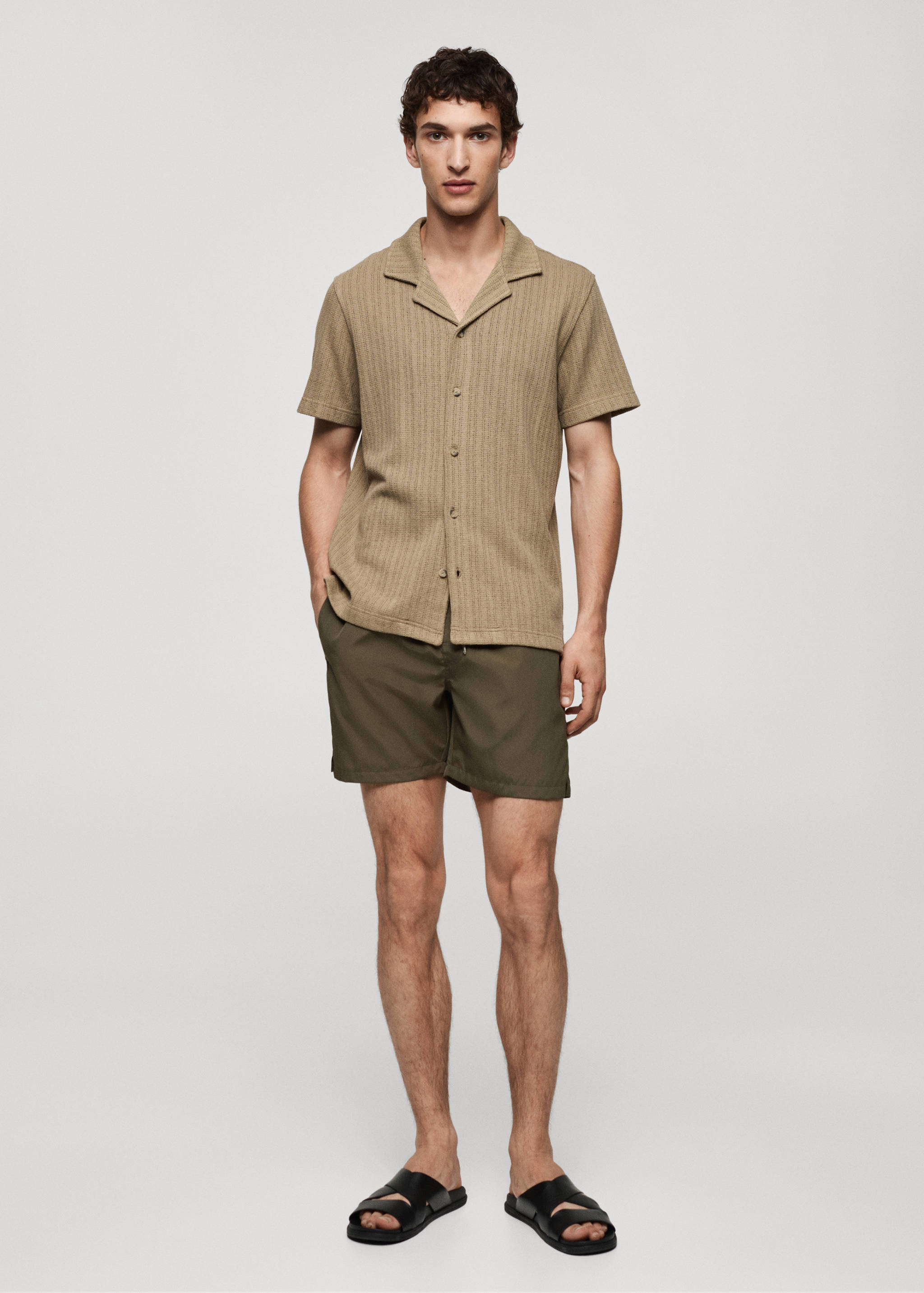 Bañador liso cordón - Plano general