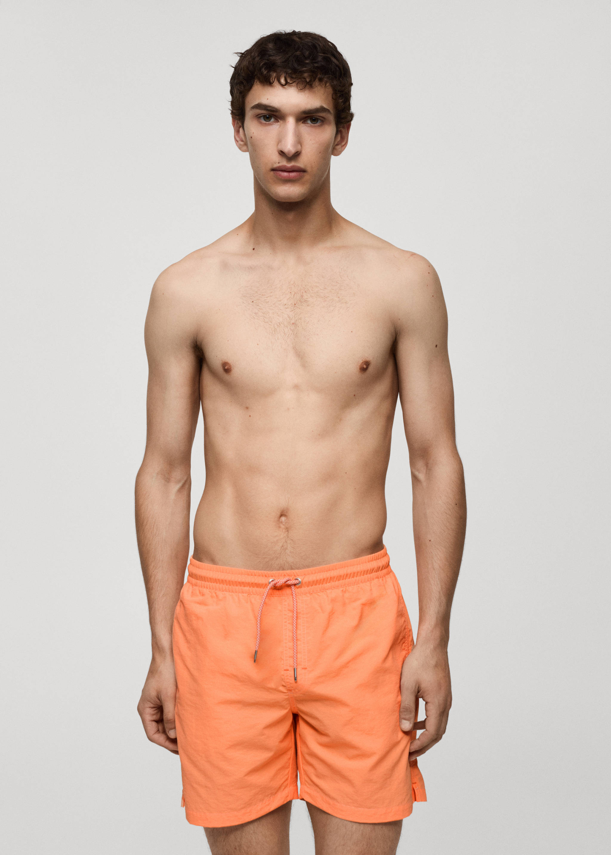 Bañador liso cordón - Plano medio