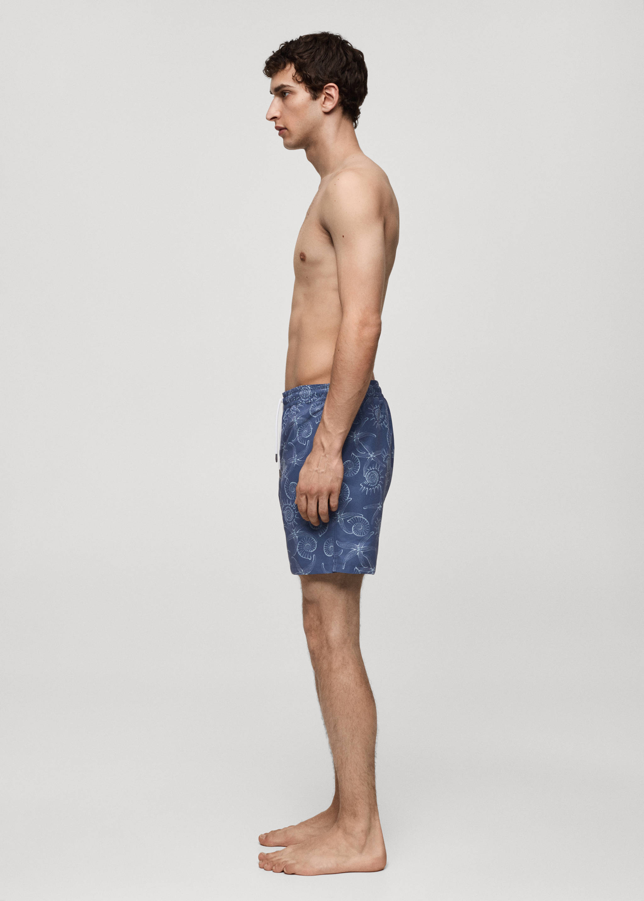 Marine-print swimsuit - Details of the article 2