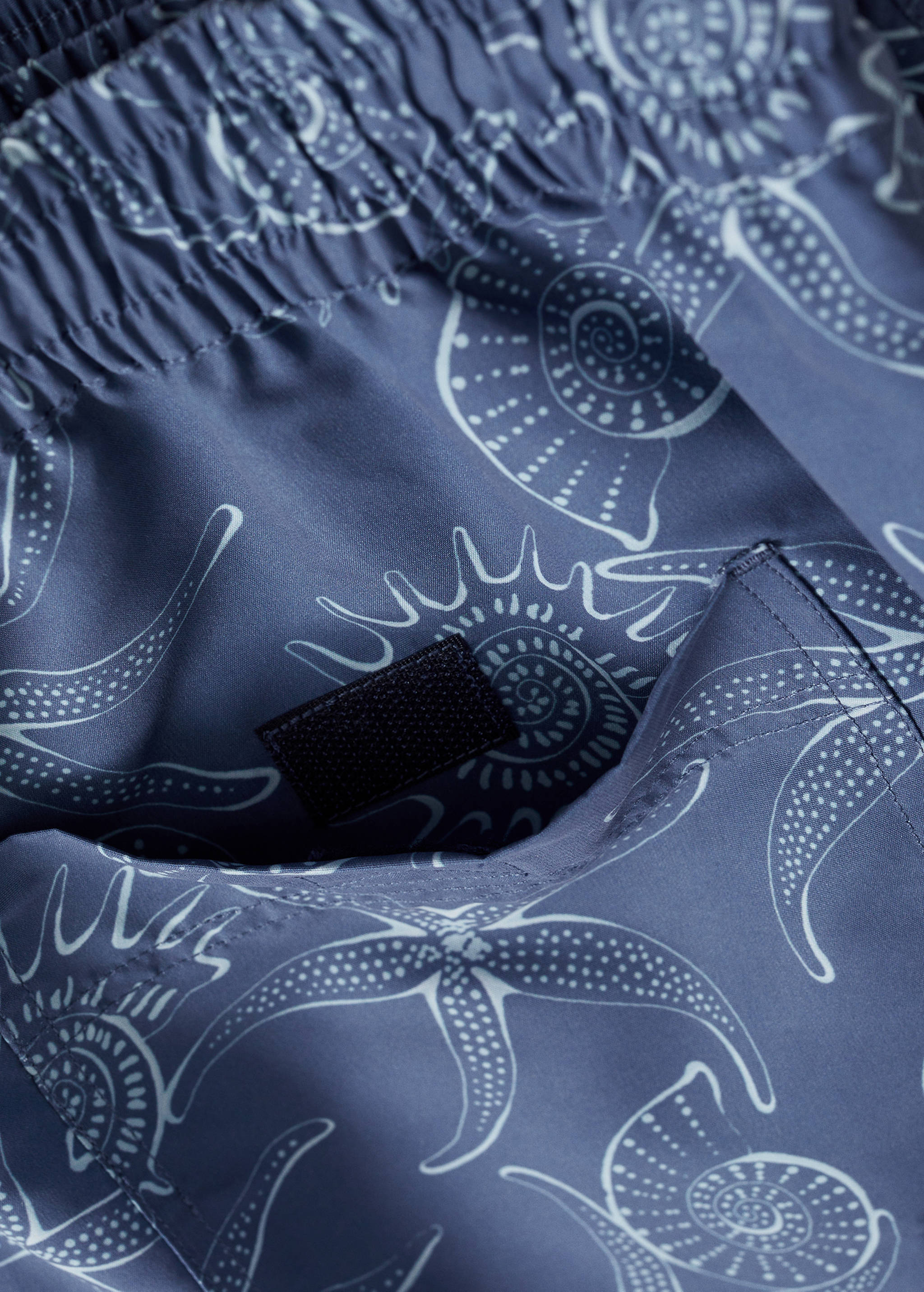 Marine-print swimsuit - Details of the article 0