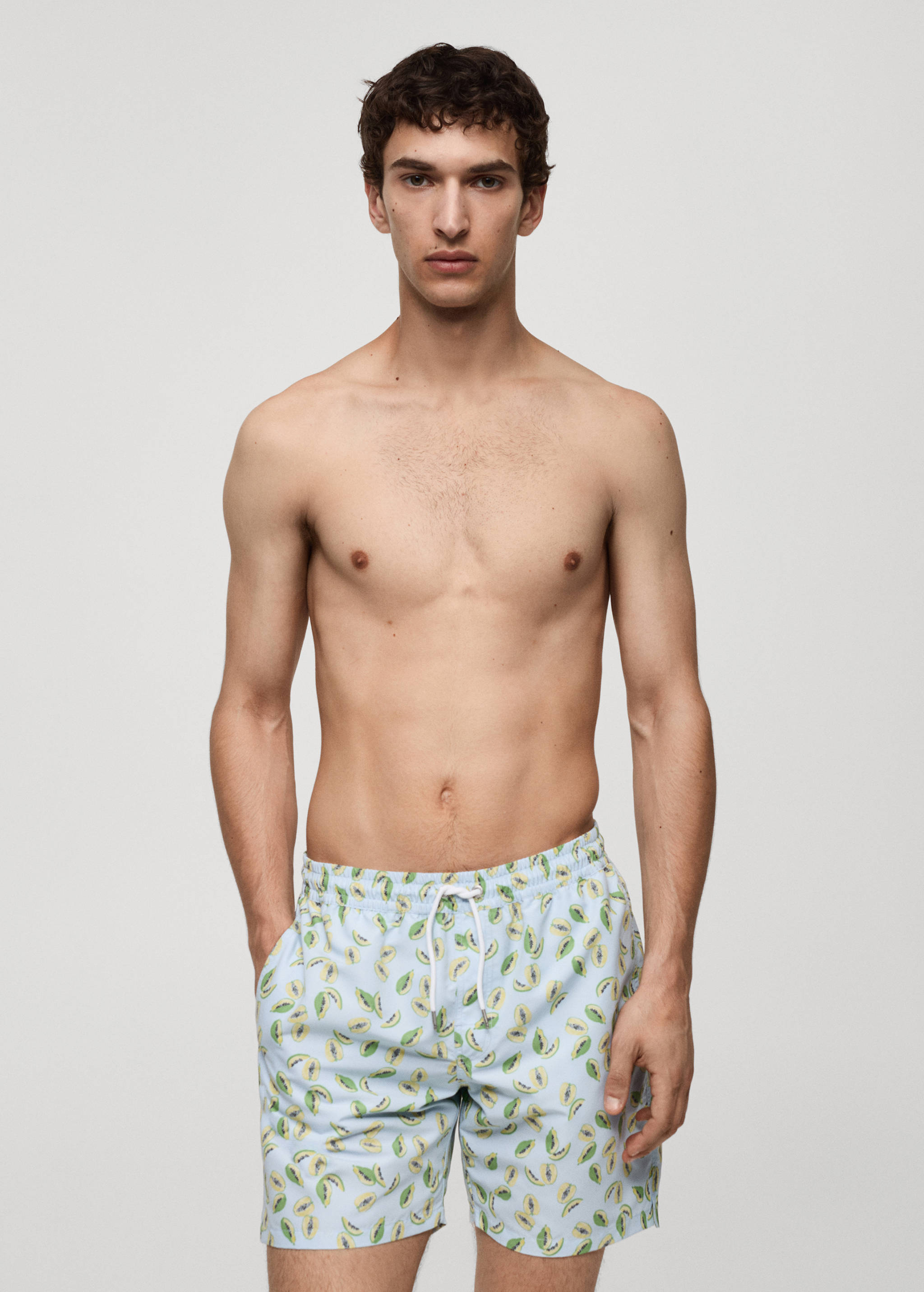 Fruit-print swimming trunks - Medium plane