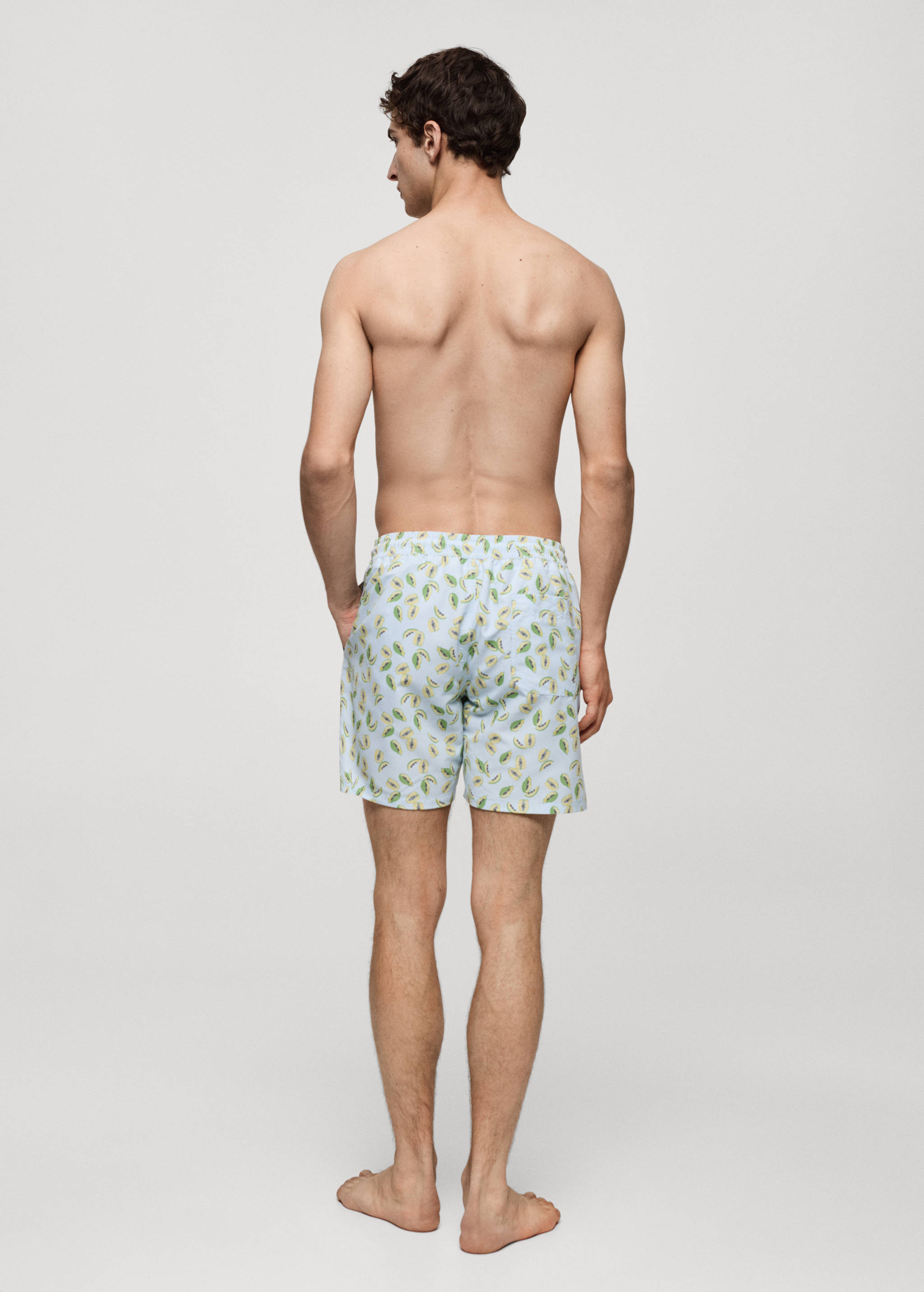 Fruit-print swimming trunks - Reverse of the article