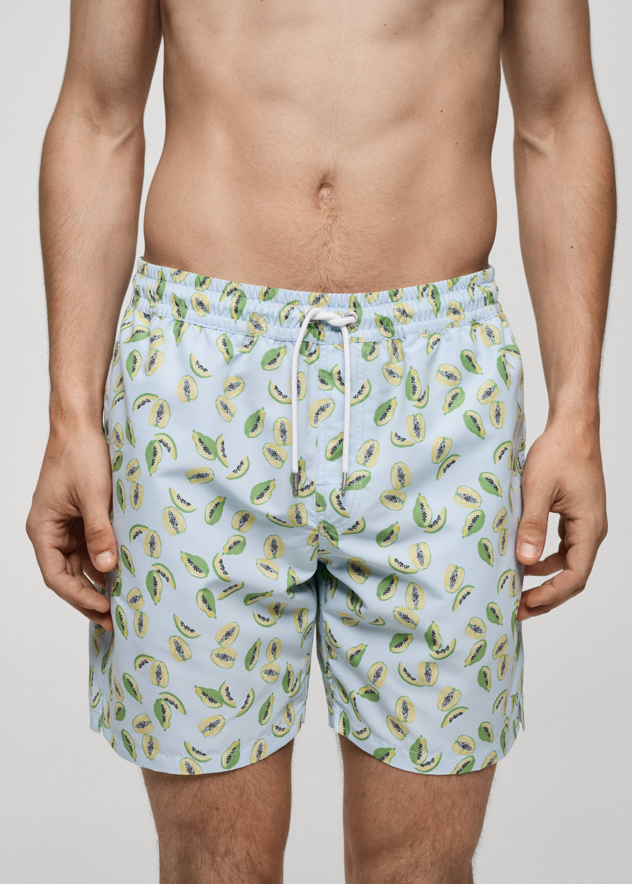 Fruit-print swimming trunks - Details of the article 1