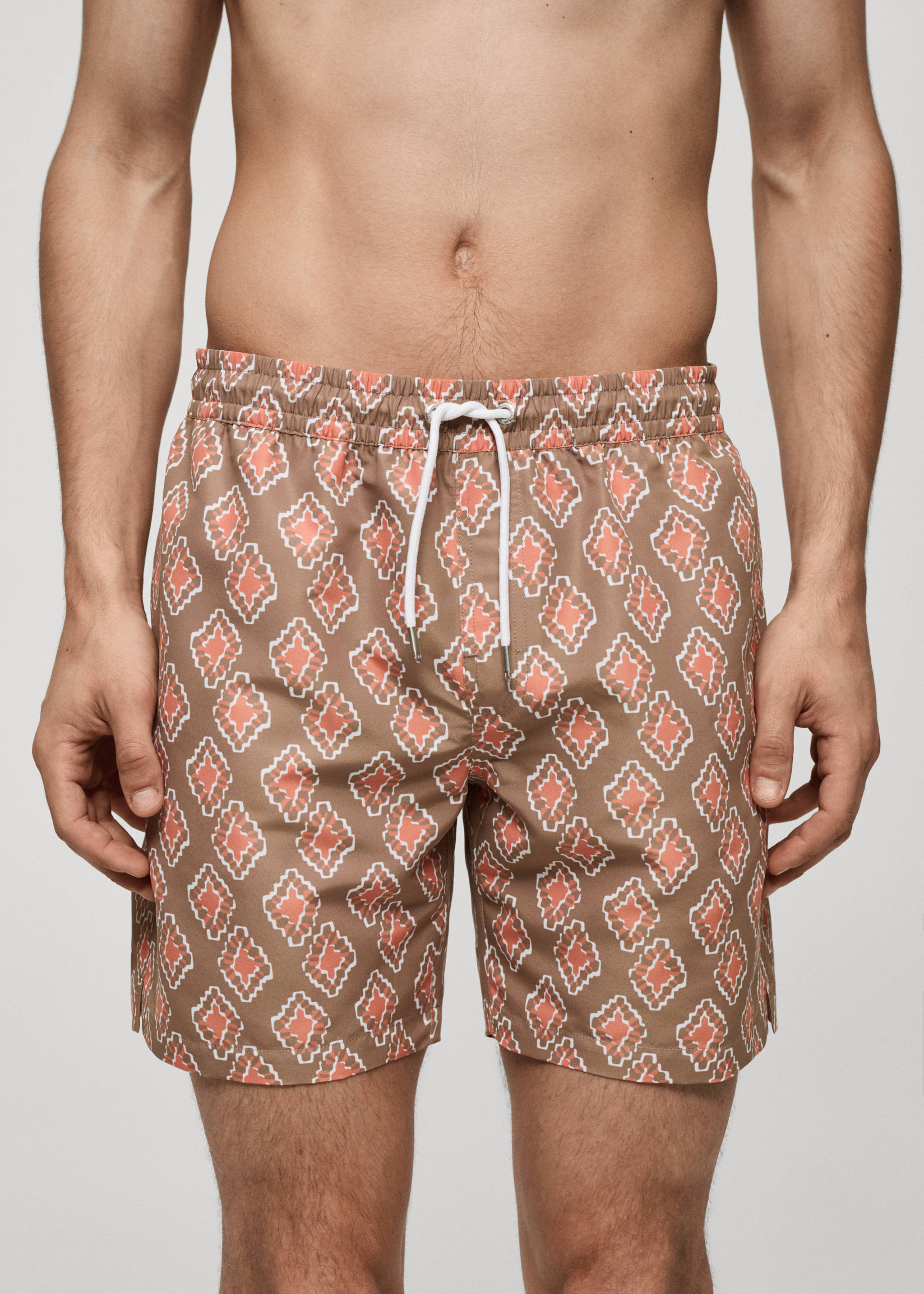Geometric-print swimsuit - Details of the article 1