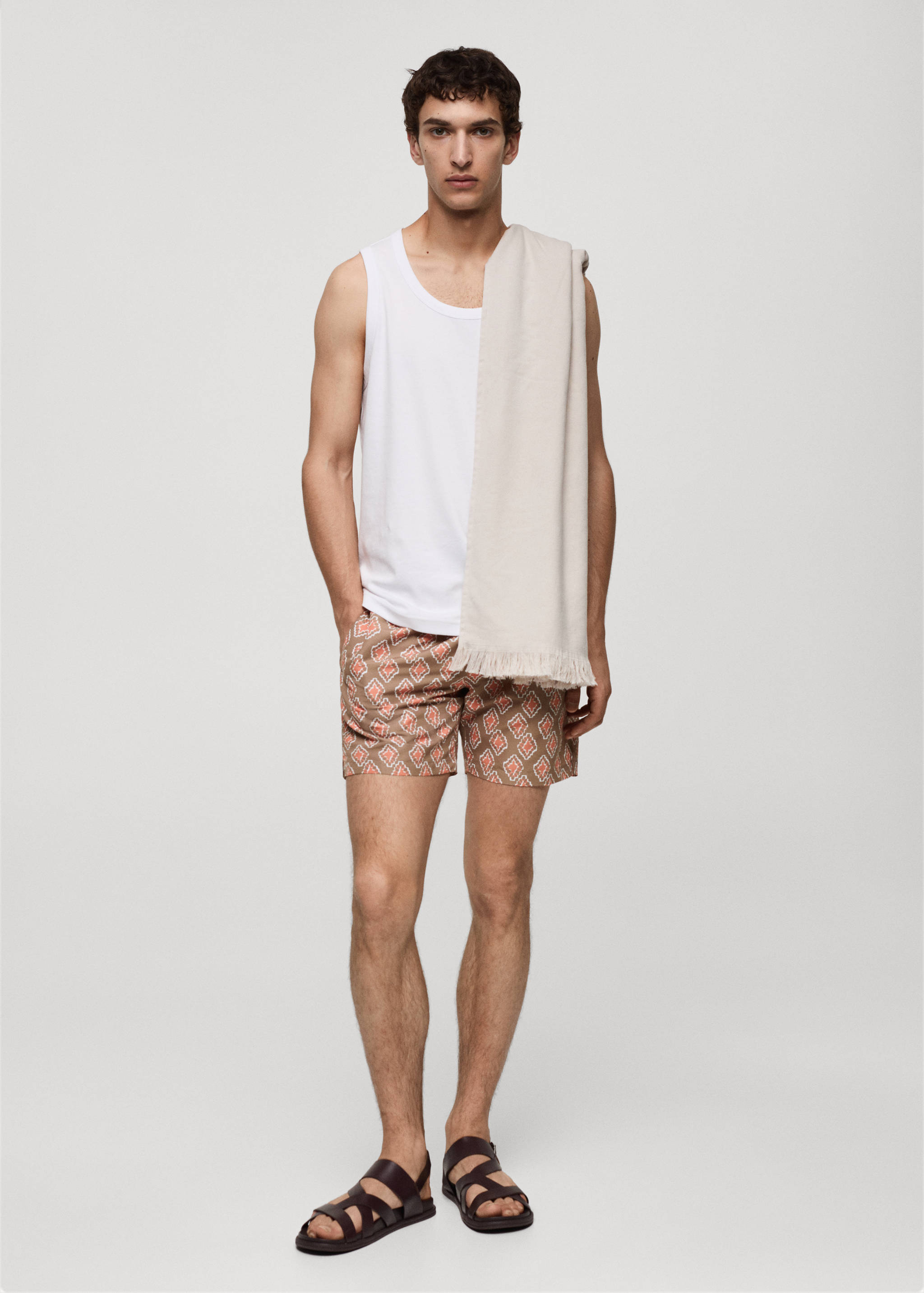Geometric-print swimsuit - Details of the article 4