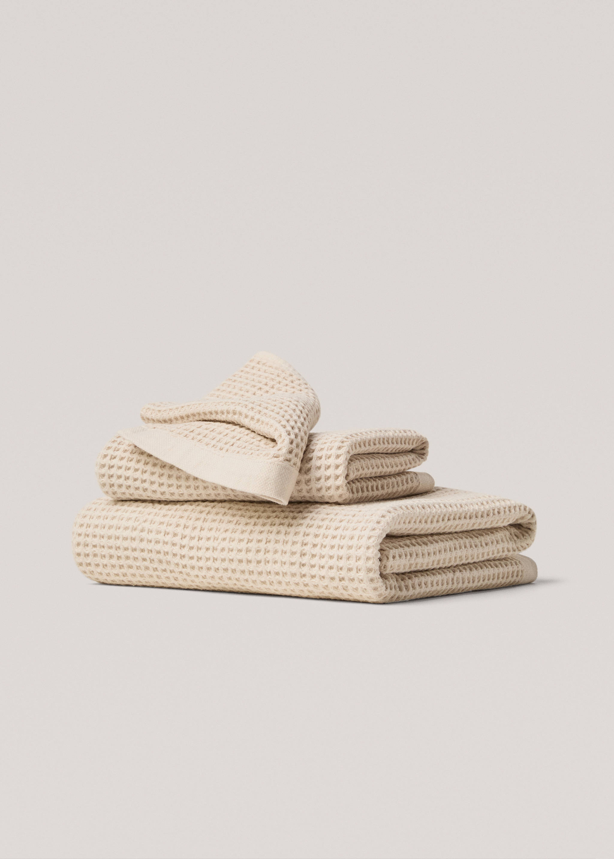 Cotton waffle washbasin towel - Article without model