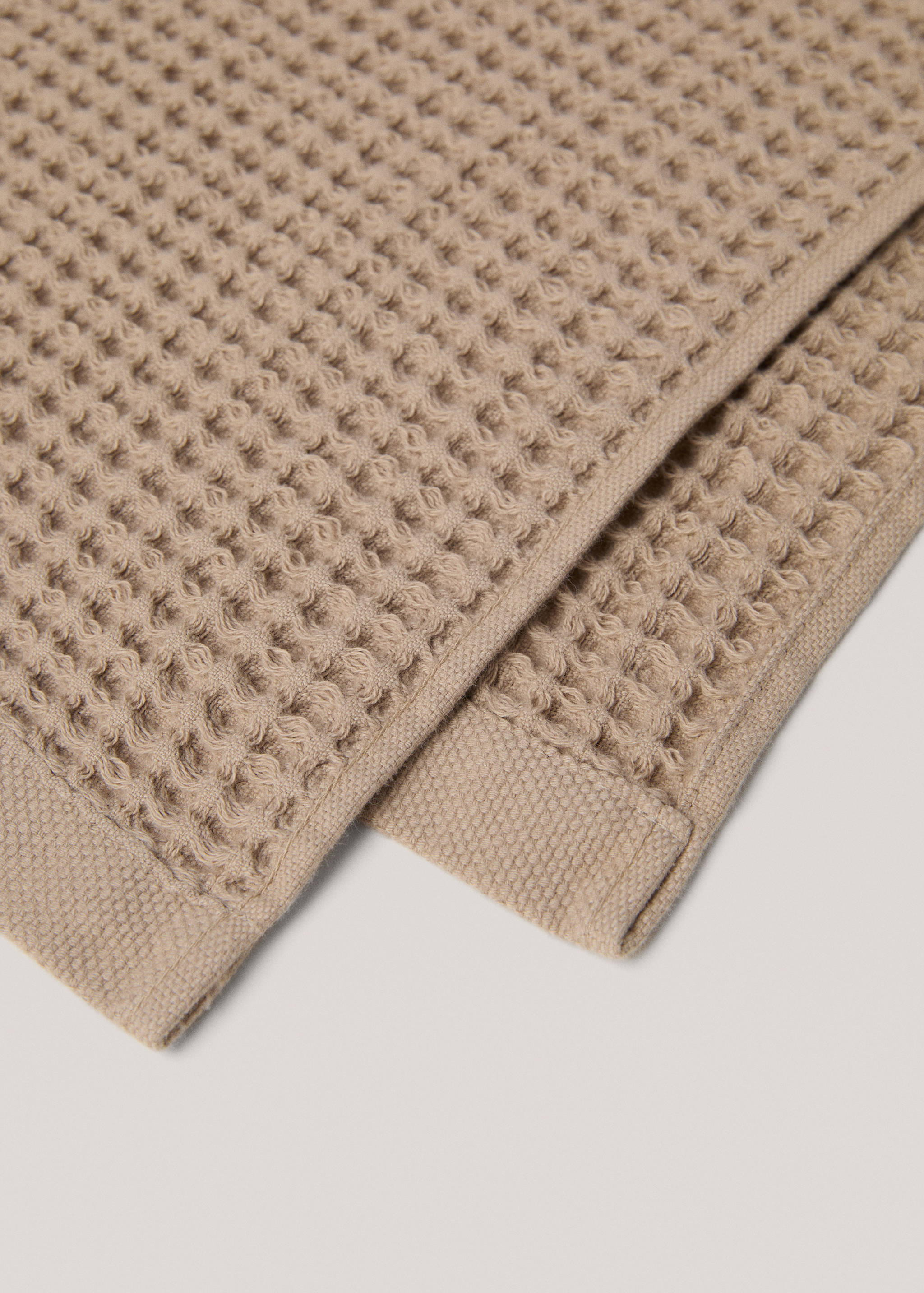 Cotton waffle washbasin towel - Details of the article 1