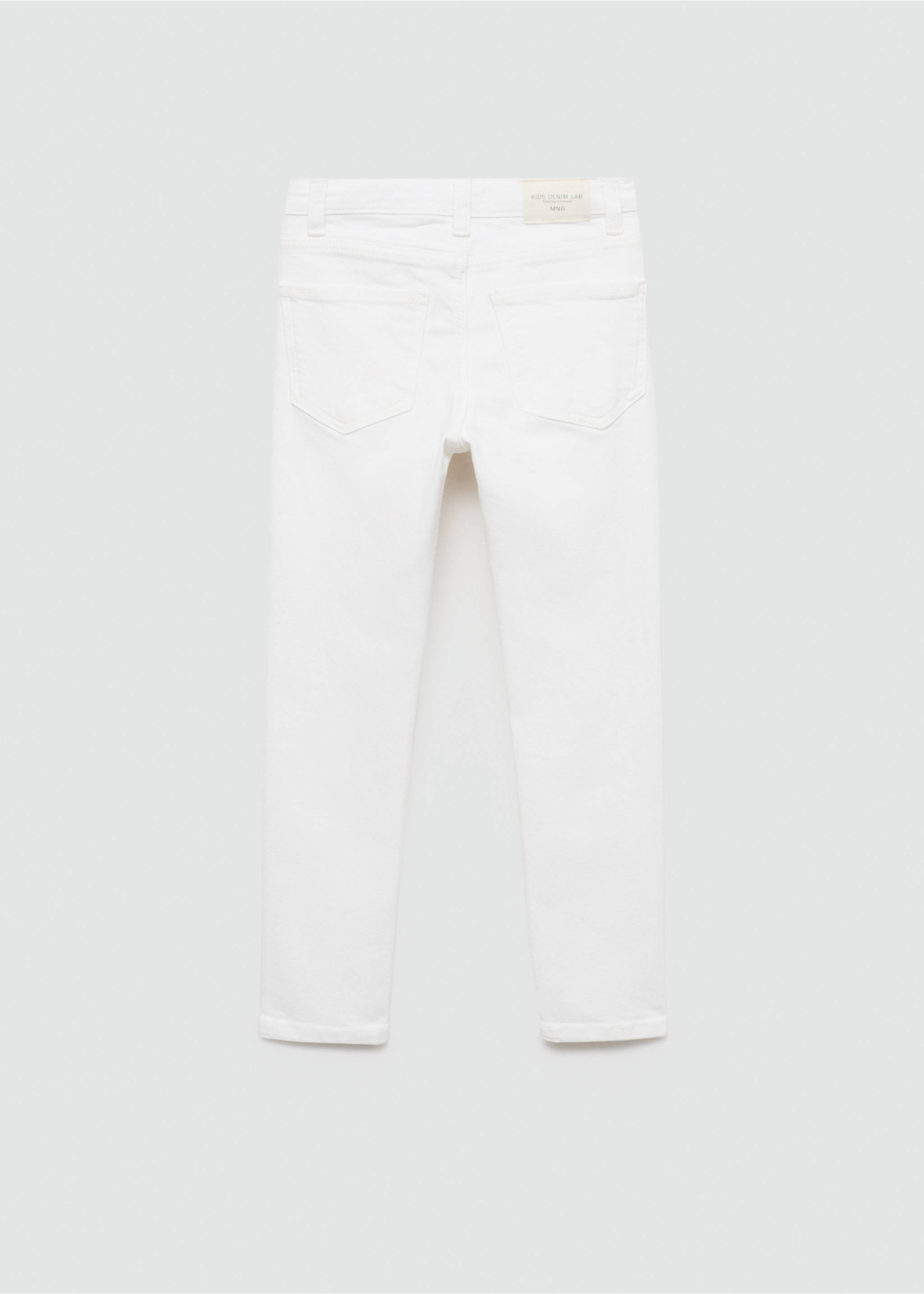 Jeans skinny - Reverso del artículo, Blanco. Ref: 77001012-00.