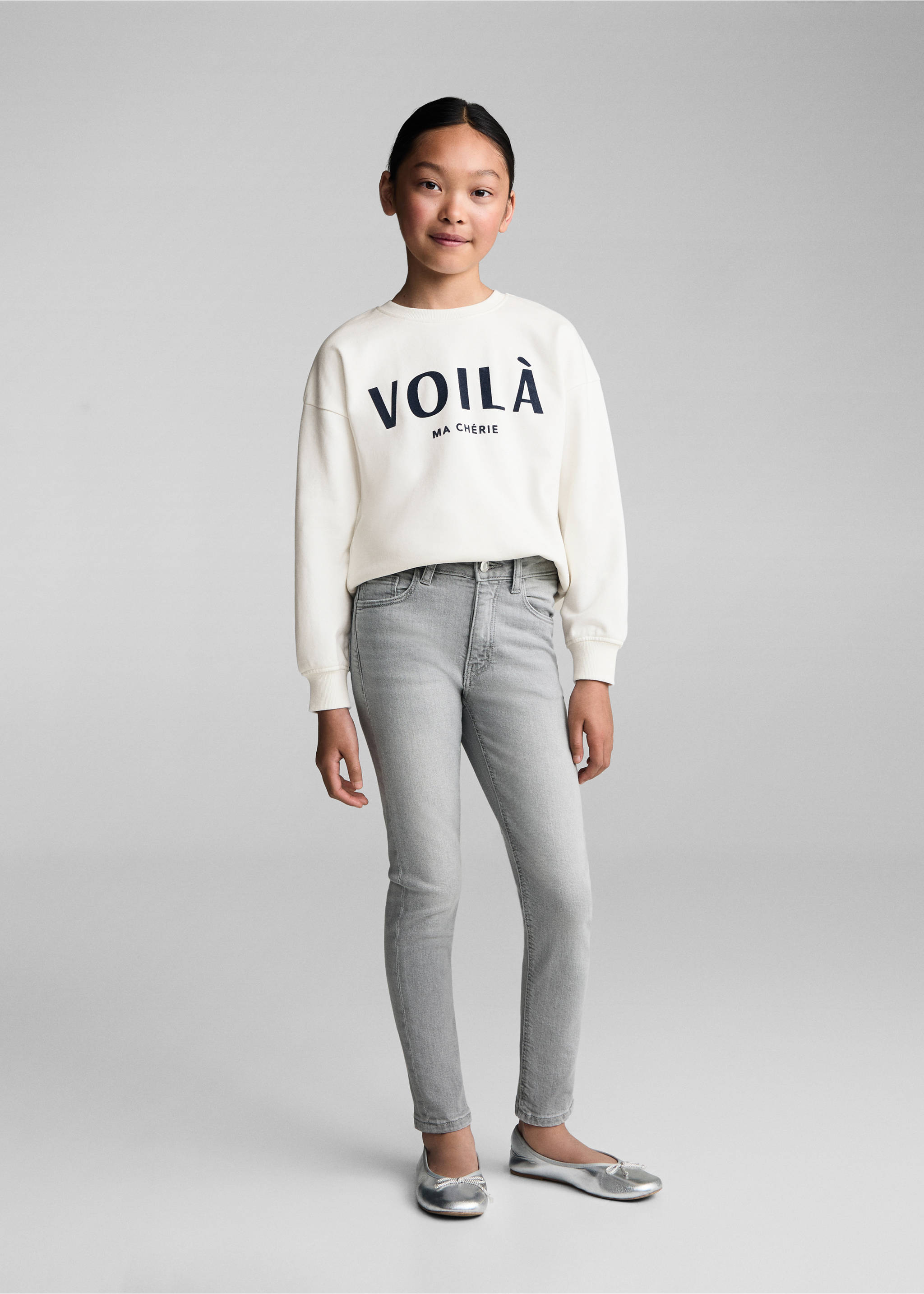 Jeans skinny - Plano general, Gris. Ref: 77001012-00.