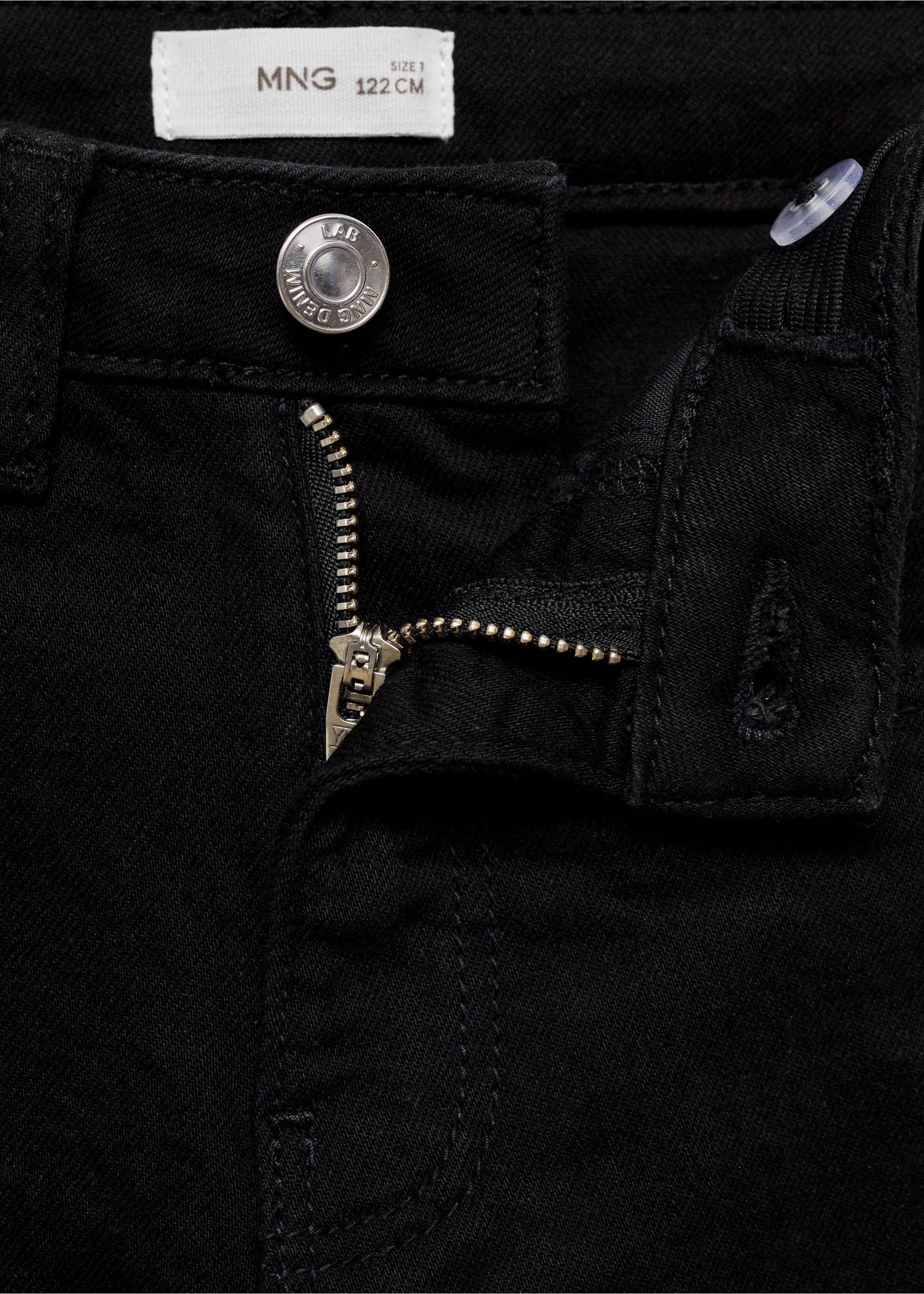 Jean skinny - Détail de l'article 8, Black denim. Ref: 77001012-00.