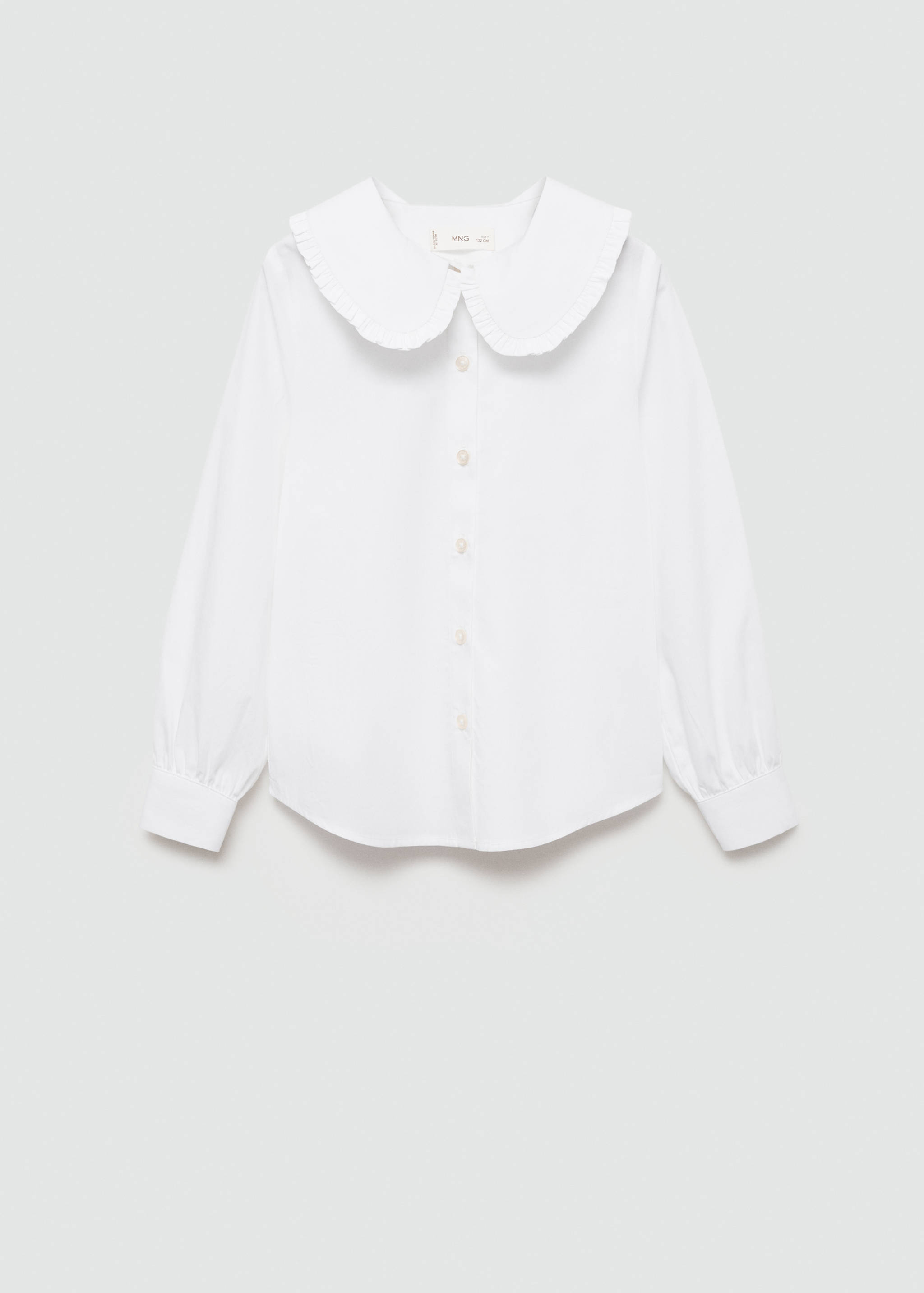 Baby-collar openwork shirt - Article without model