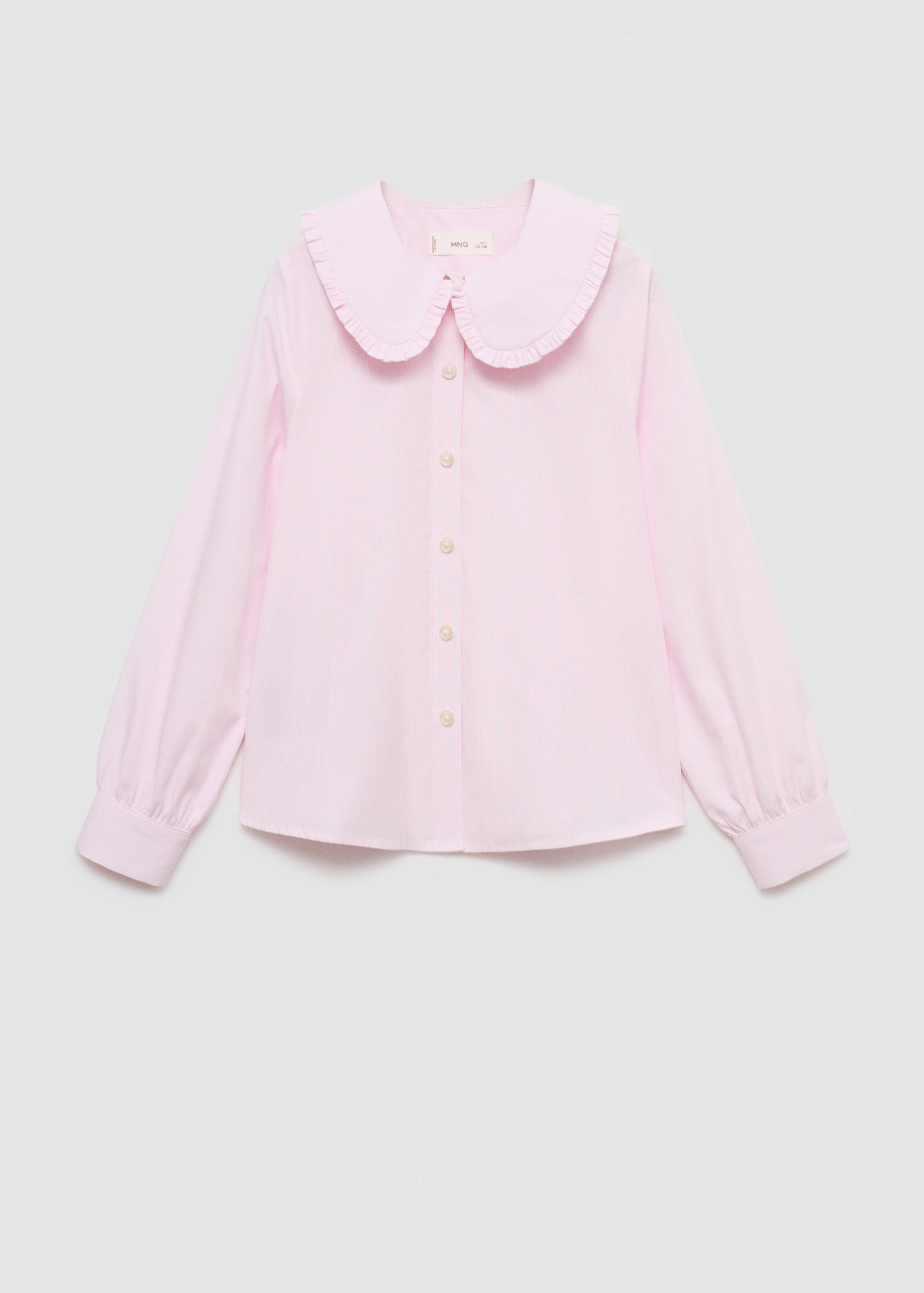 Baby-collar openwork shirt - Article without model