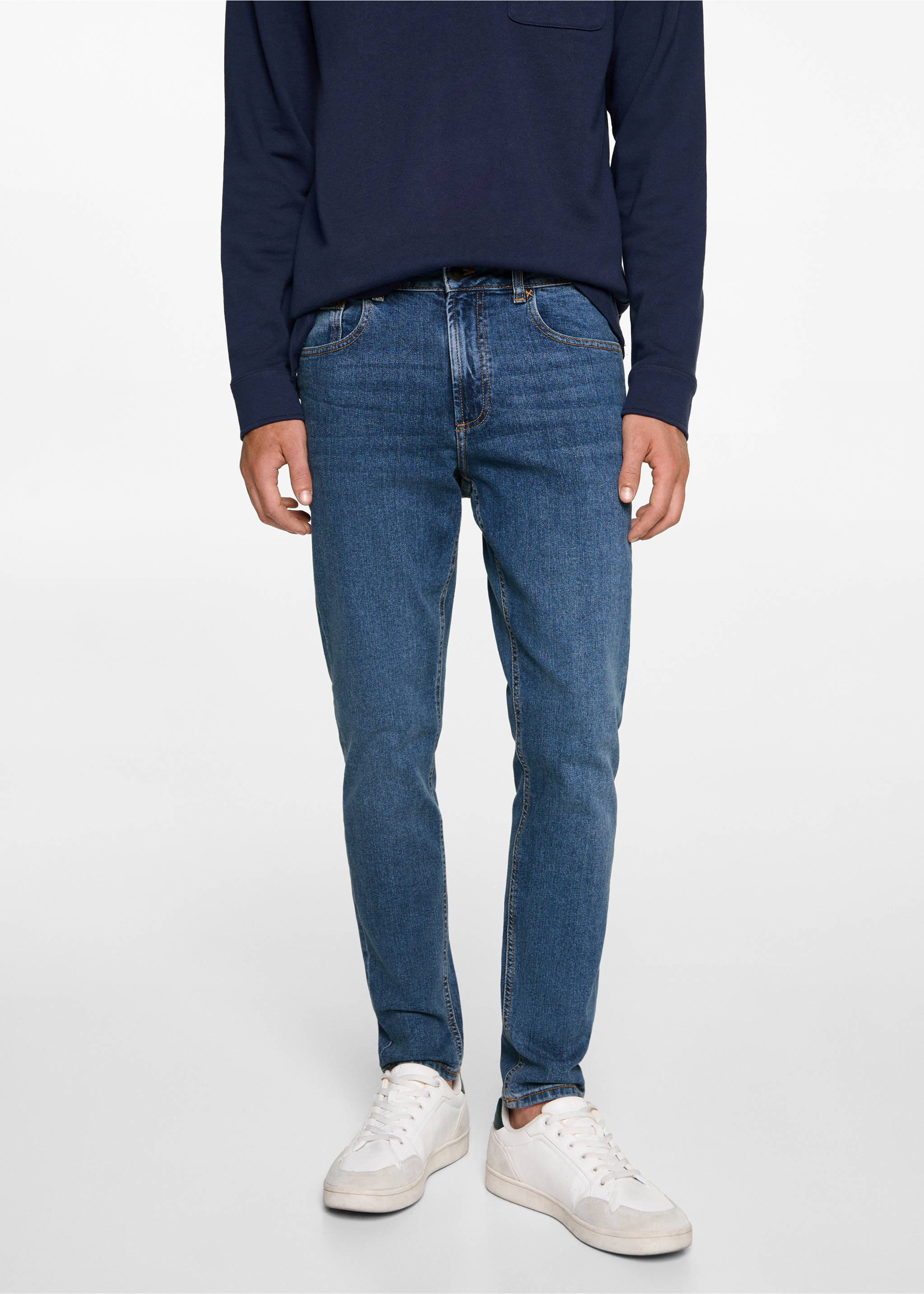Джинсы slim fit - Деталь изделия 3, Темно-синий. Ref: 77001511-00.