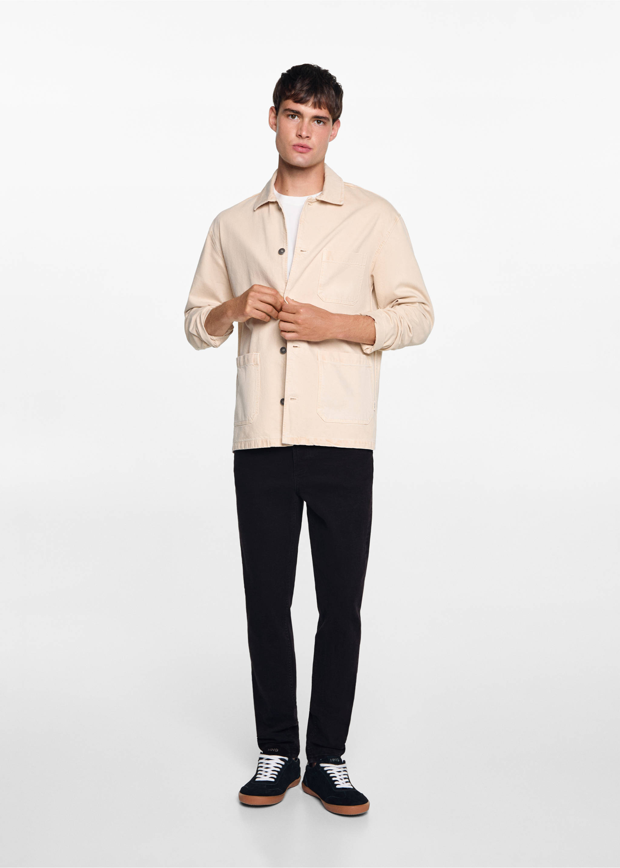 Джинсы slim fit - Общий план, Черный деним. Ref: 77001512-00.