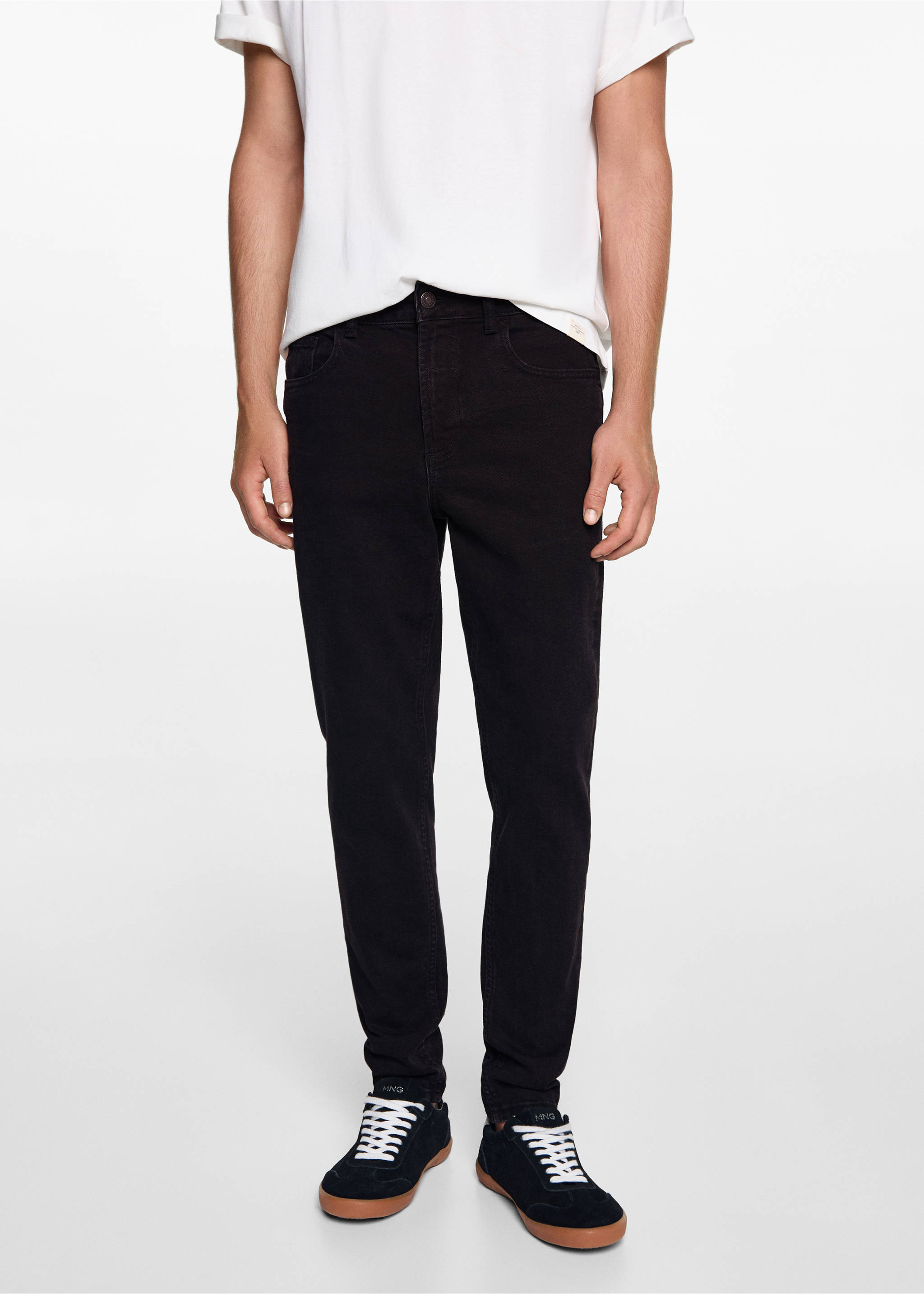 Джинсы slim fit - Деталь изделия 3, Черный деним. Ref: 77001512-00.