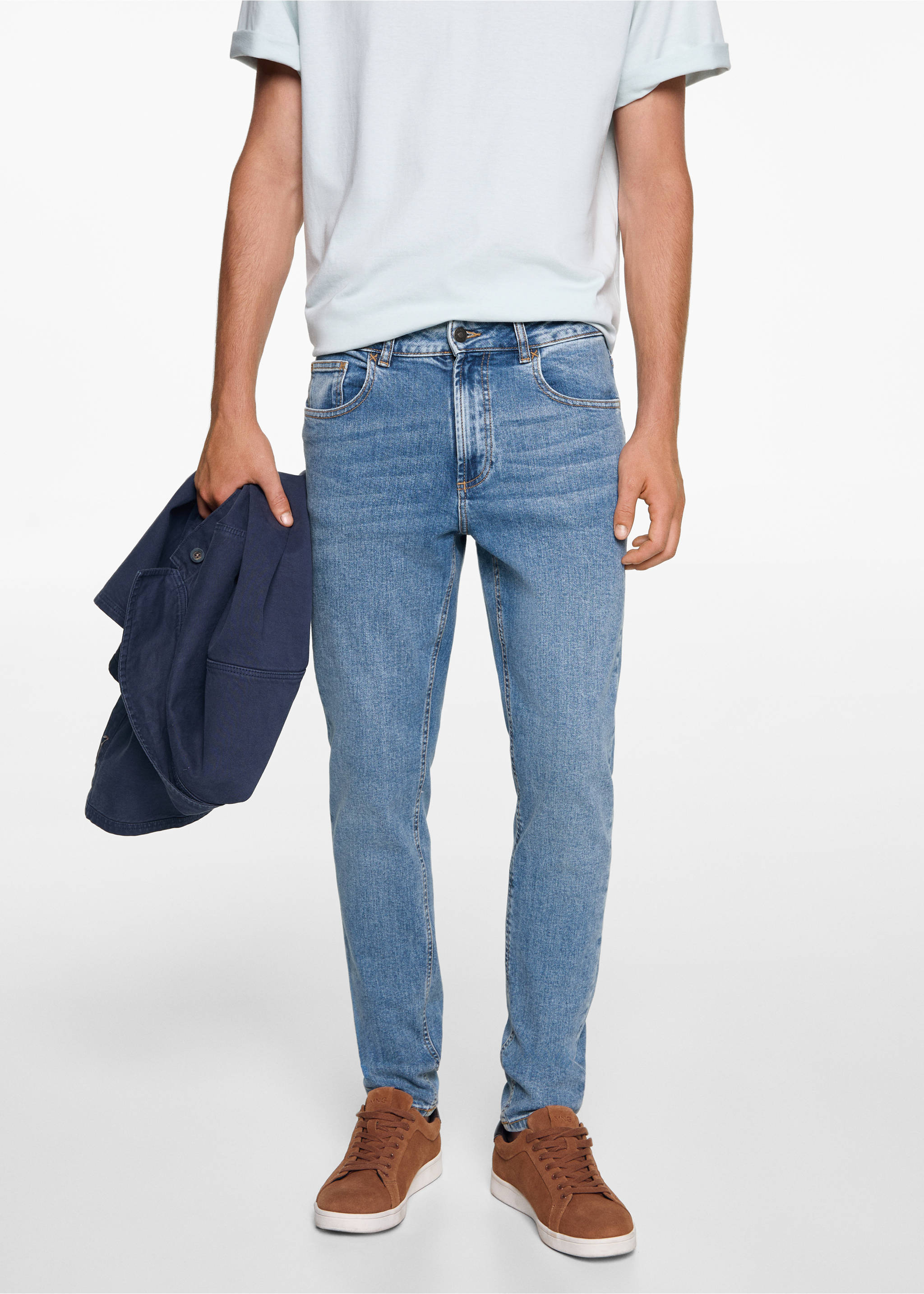 Джинсы slim fit - Деталь изделия 3, Синий средний. Ref: 77001514-00.
