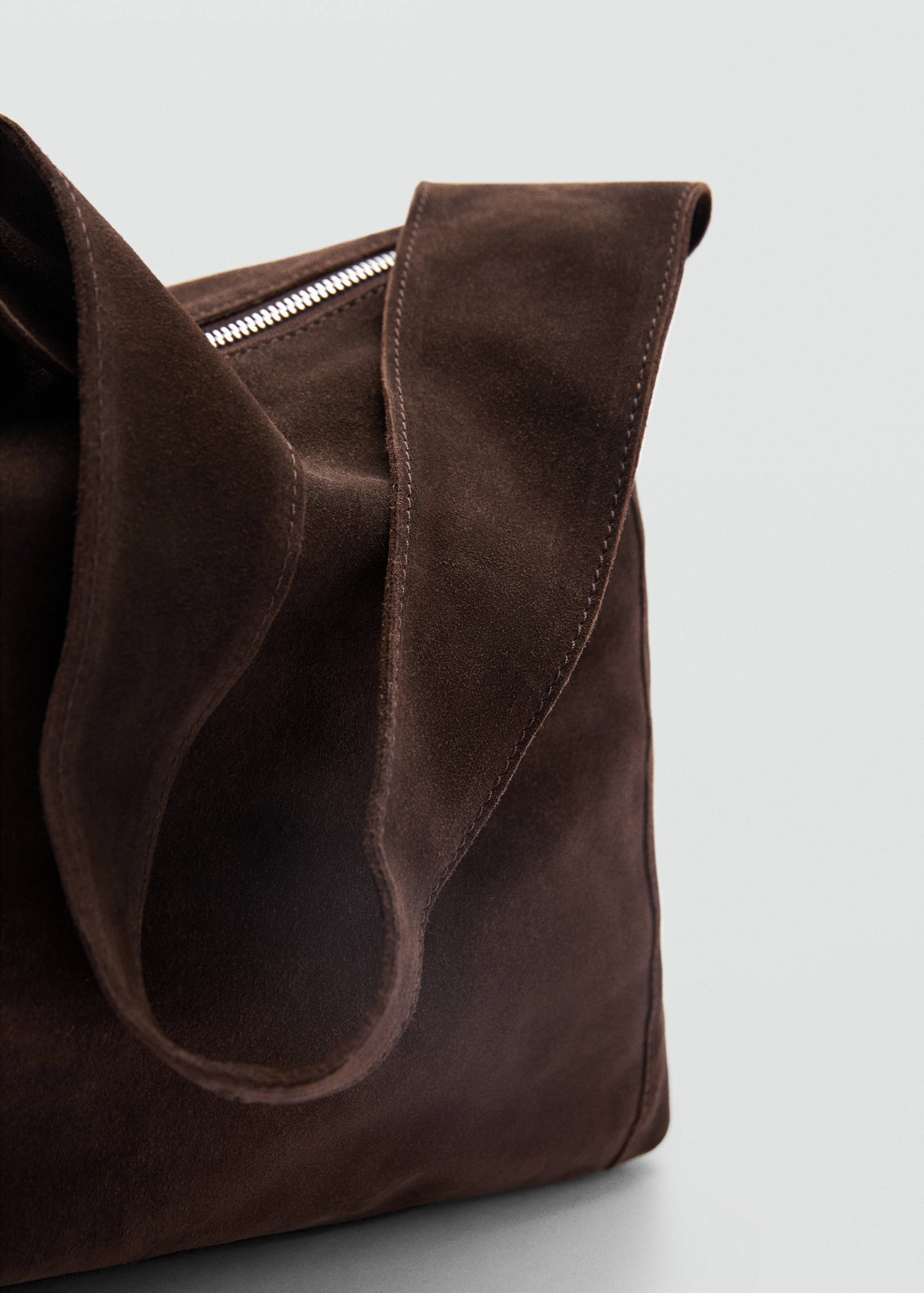 Suede shopper bag - Details of the article 1