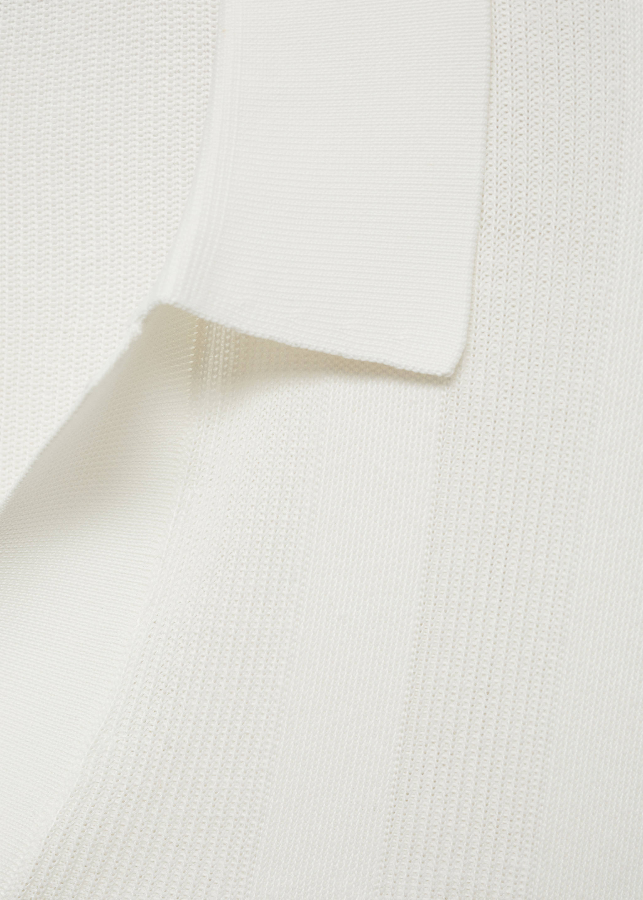 Ribbed knit polo shirt - Details of the article 0
