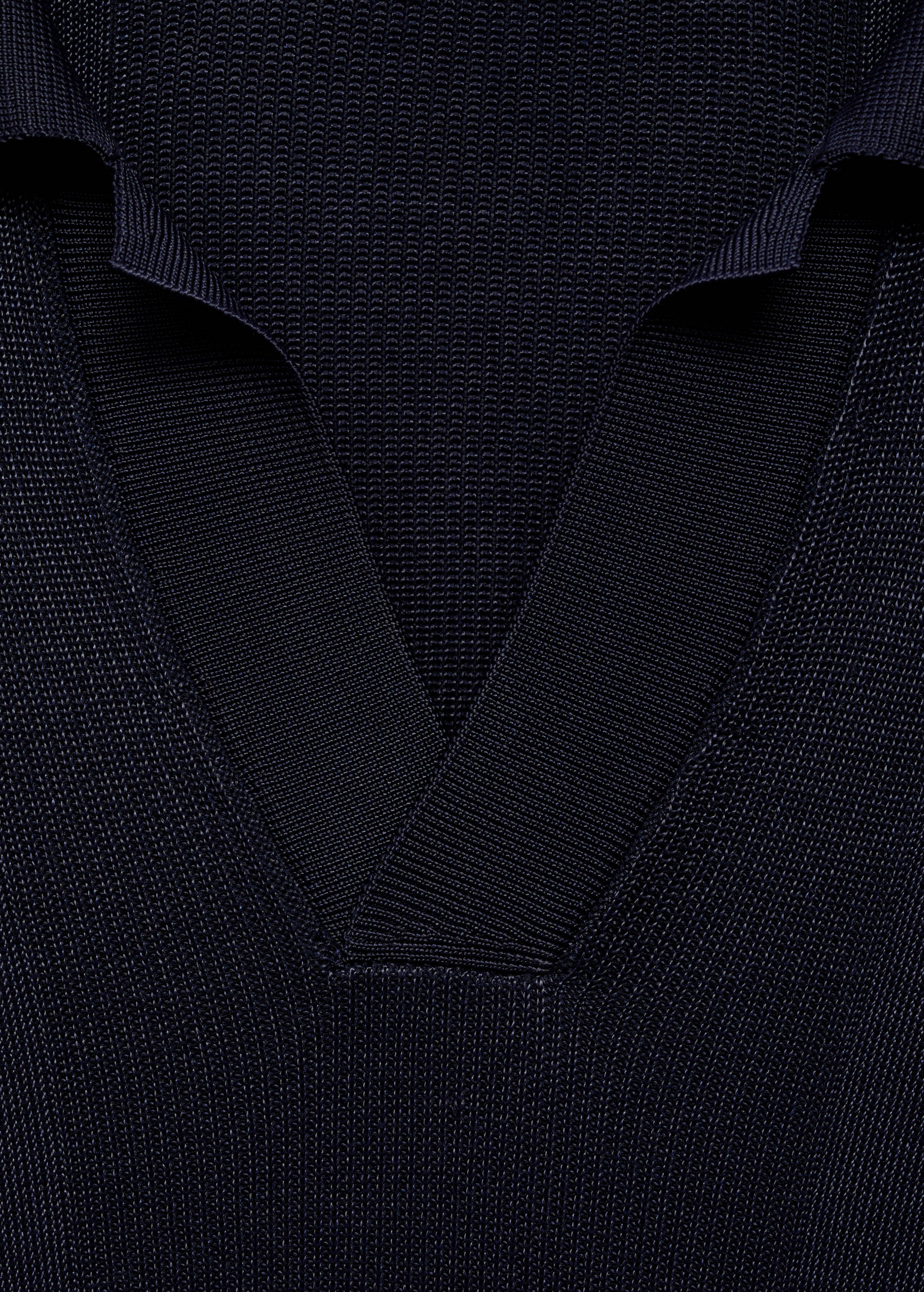 Ribbed knit polo shirt - Details of the article 8