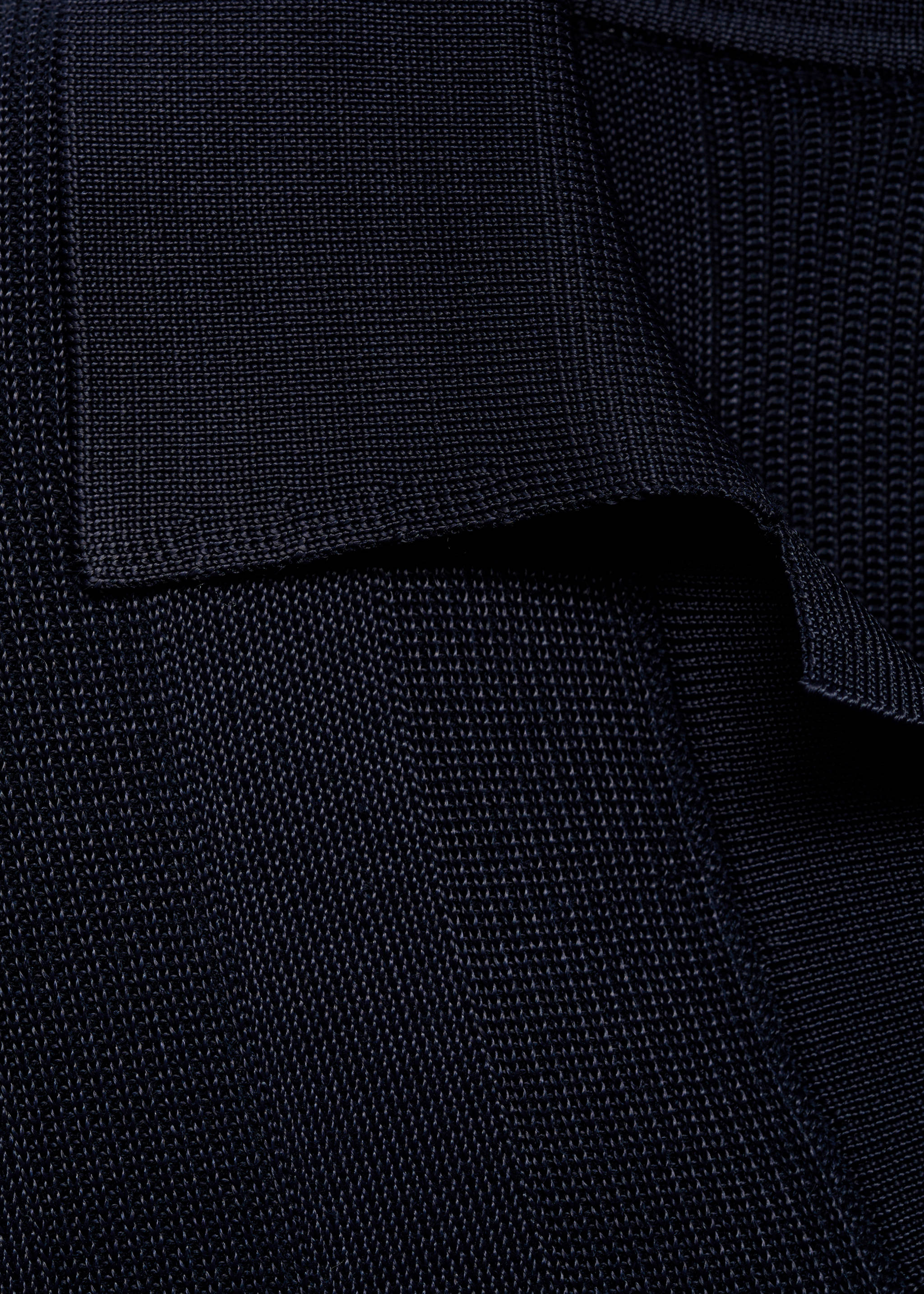 Ribbed knit polo shirt - Details of the article 0