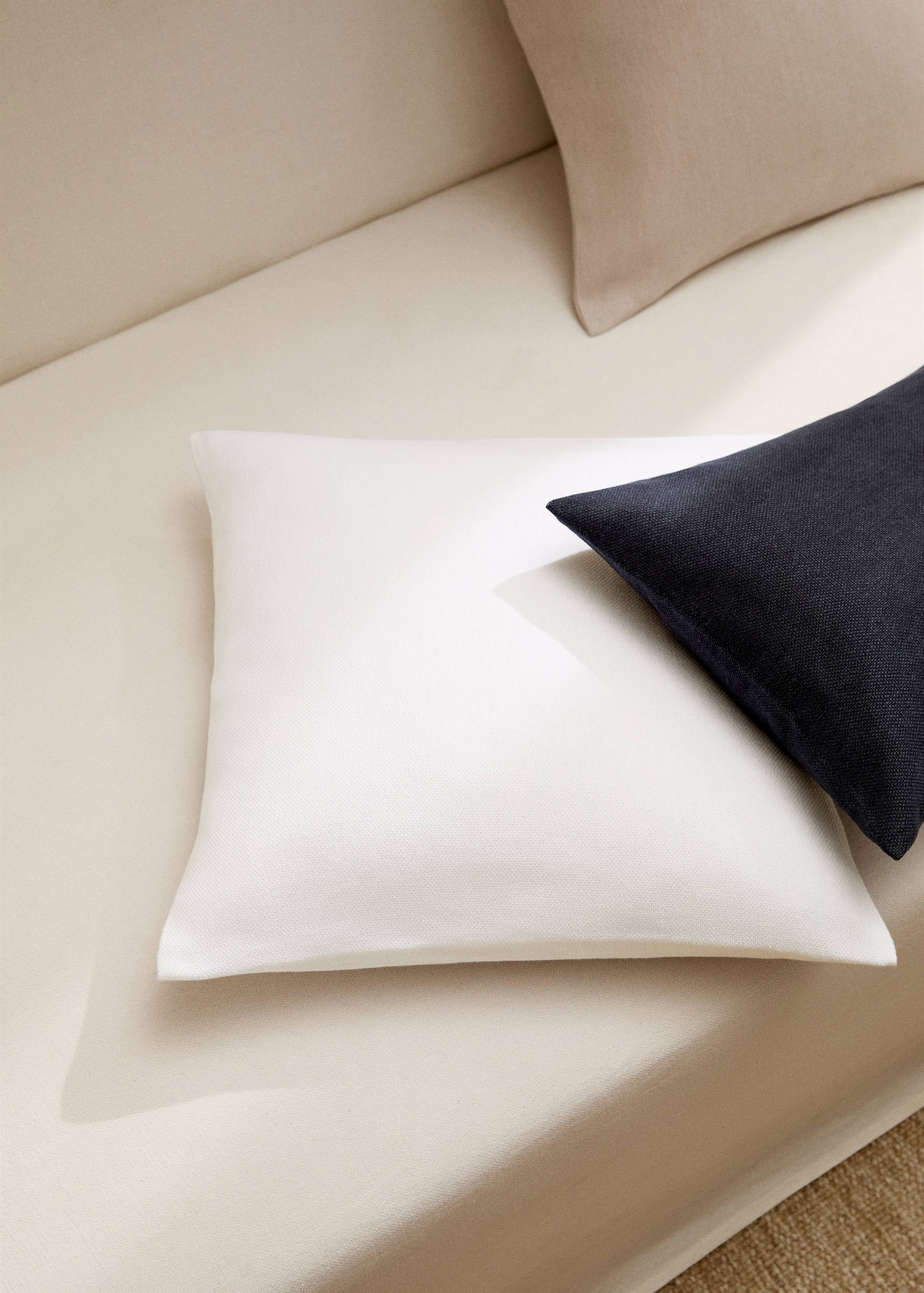 Plain cotton cushion cover 45x45 cm - General plane