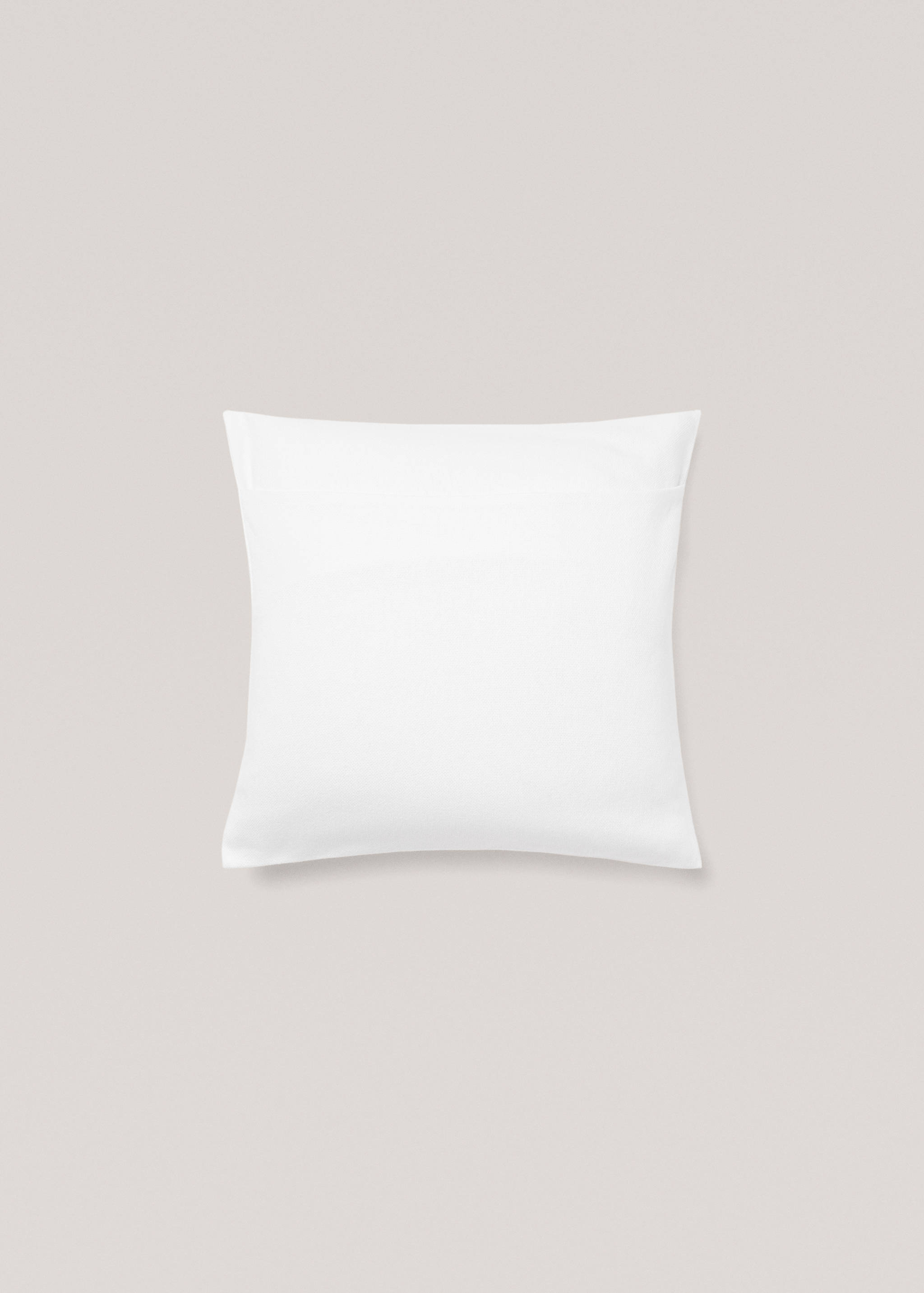 Plain cotton cushion cover 45x45 cm - Details of the article 1