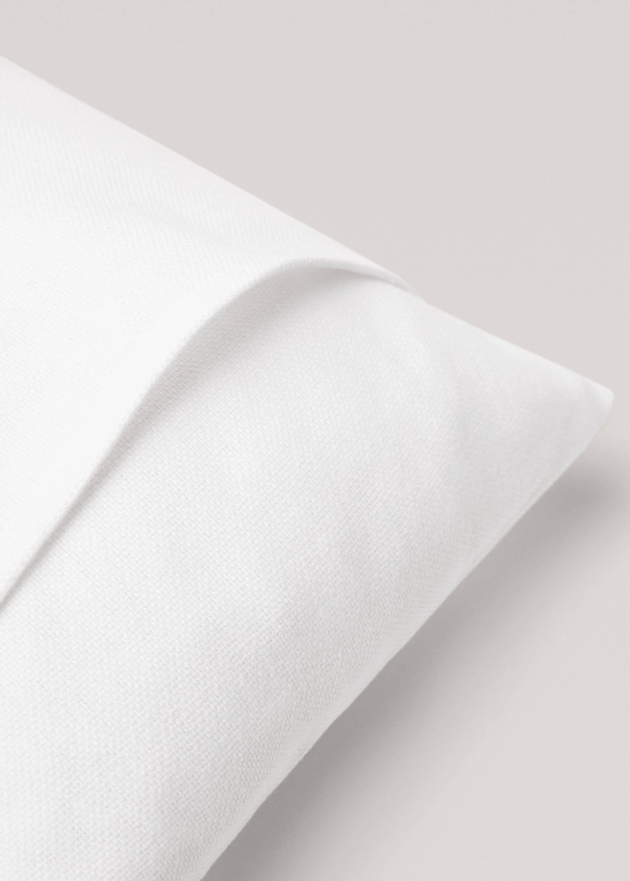 Plain cotton cushion cover 45x45 cm - Details of the article 4