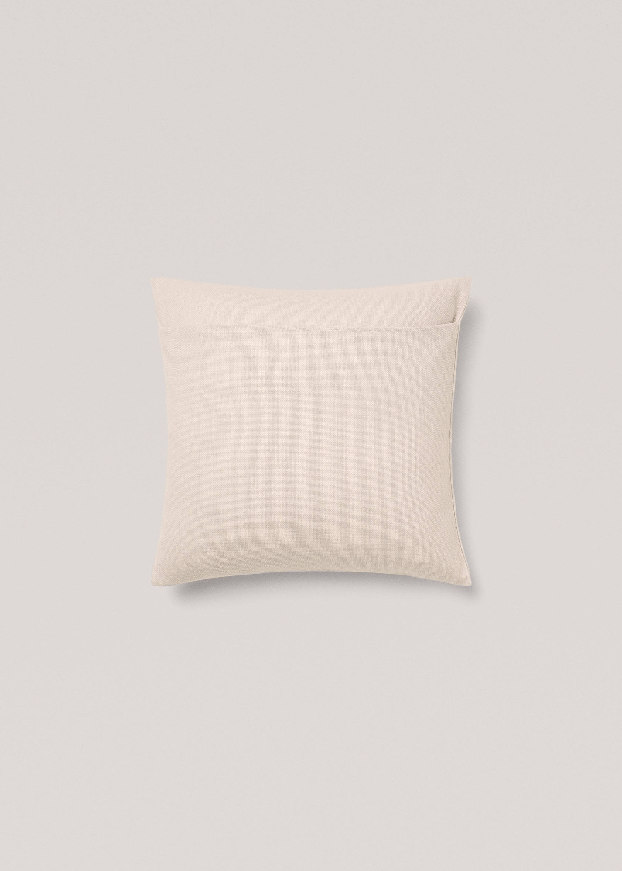Plain cotton cushion cover 45x45 cm - Details of the article 1