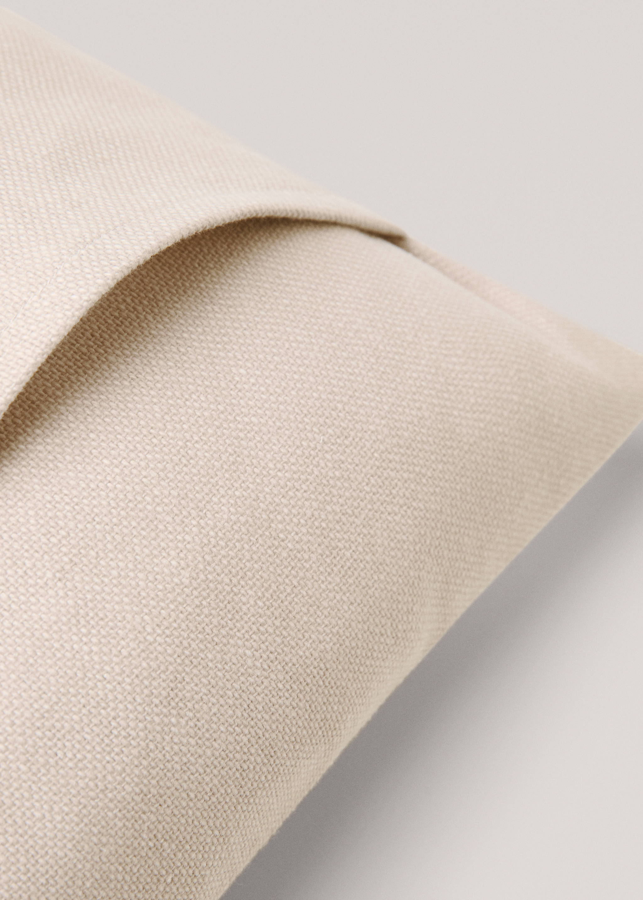 Plain cotton cushion cover 45x45 cm - Details of the article 4
