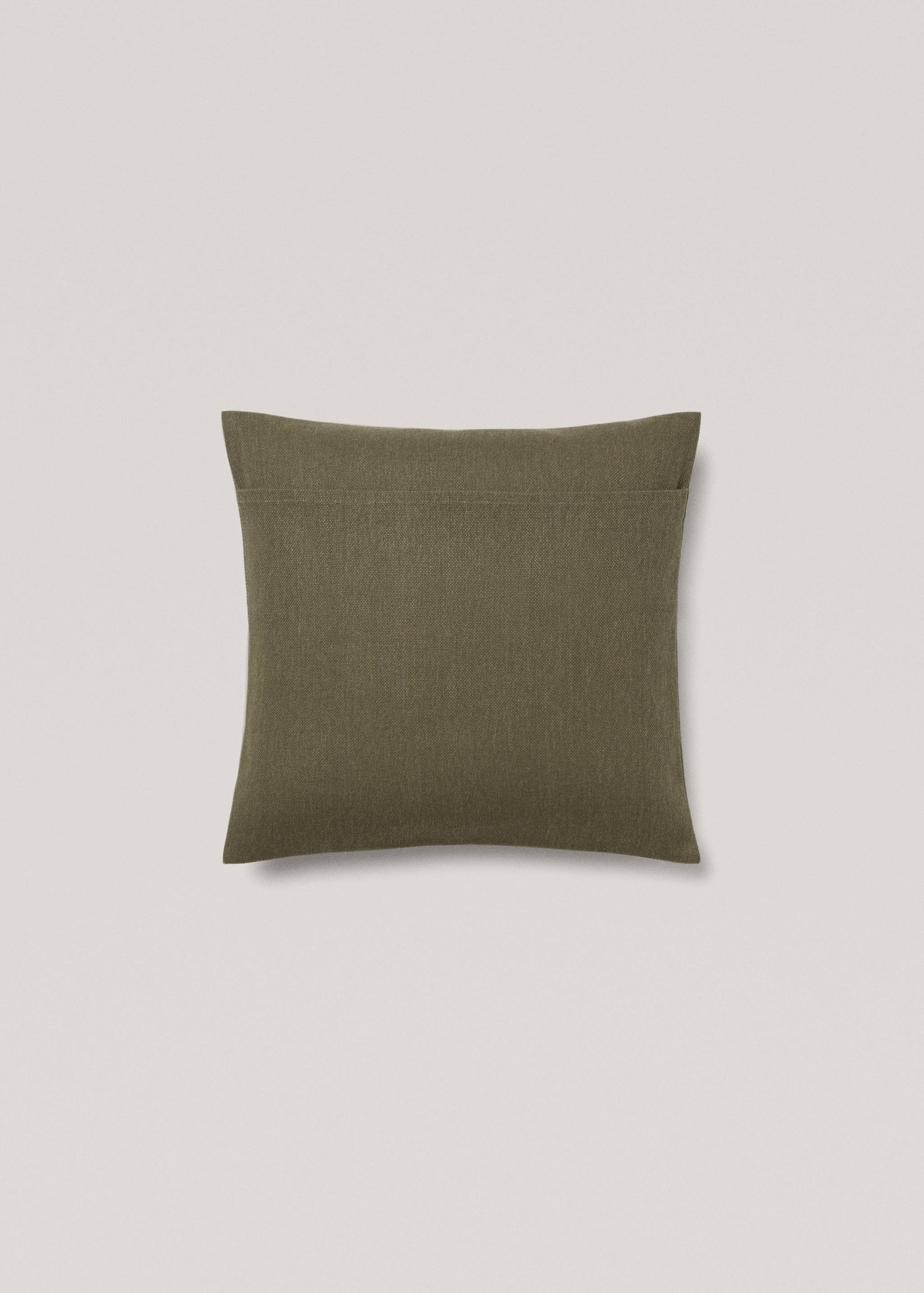 Plain cotton cushion cover 45x45 cm - Details of the article 1