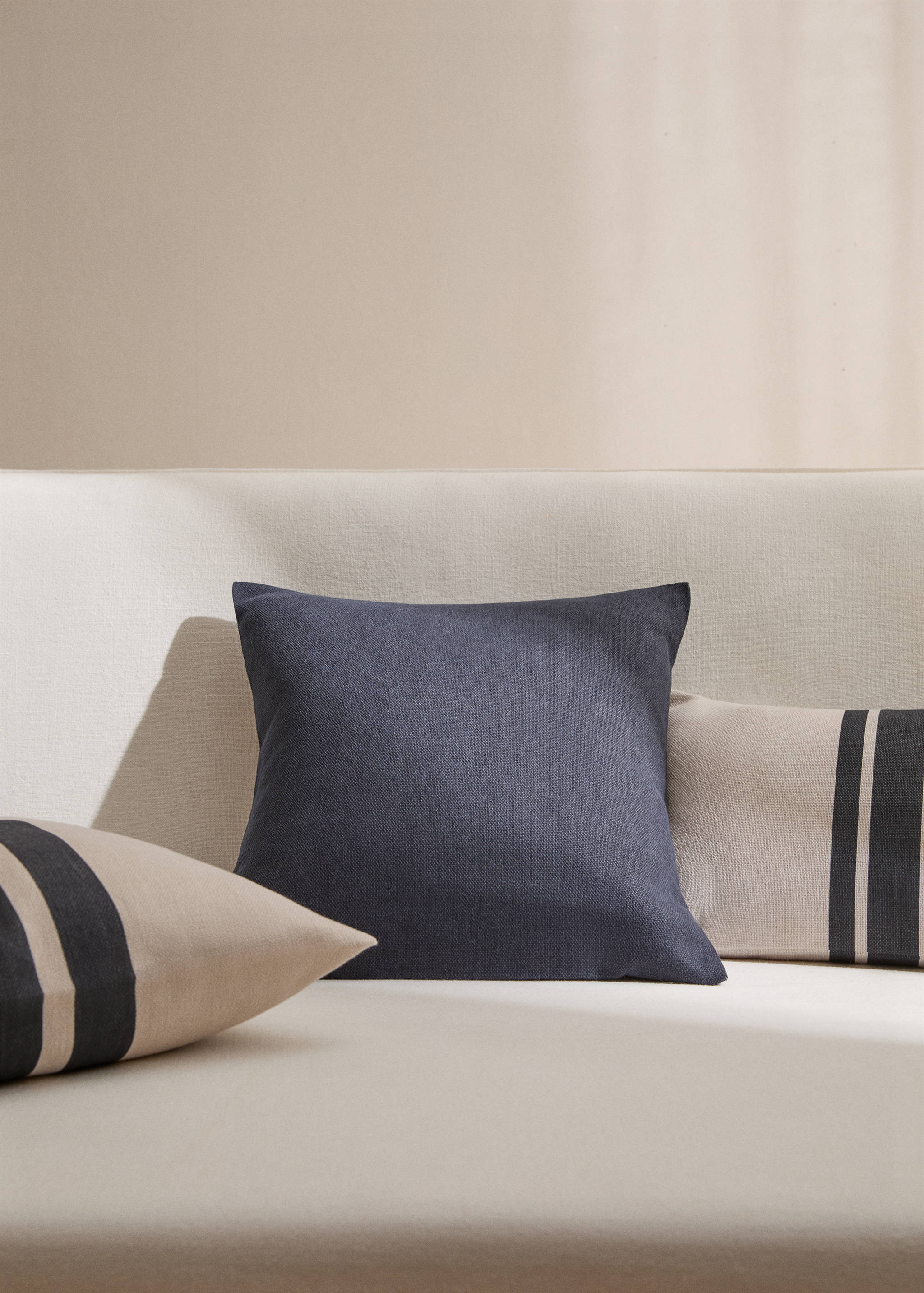 Plain cotton cushion cover 45x45 cm - General plane