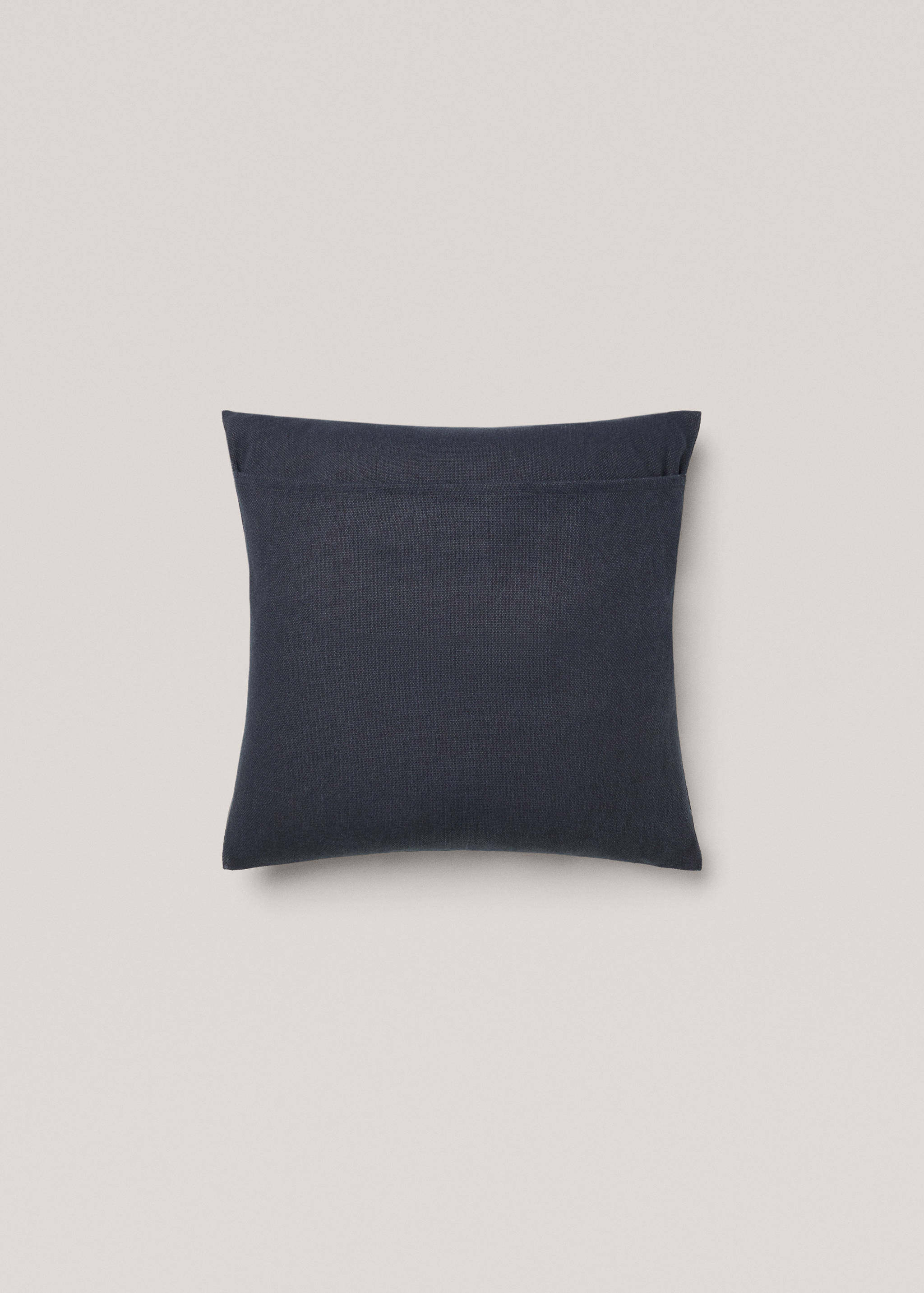 Plain cotton cushion cover 45x45 cm - Details of the article 1