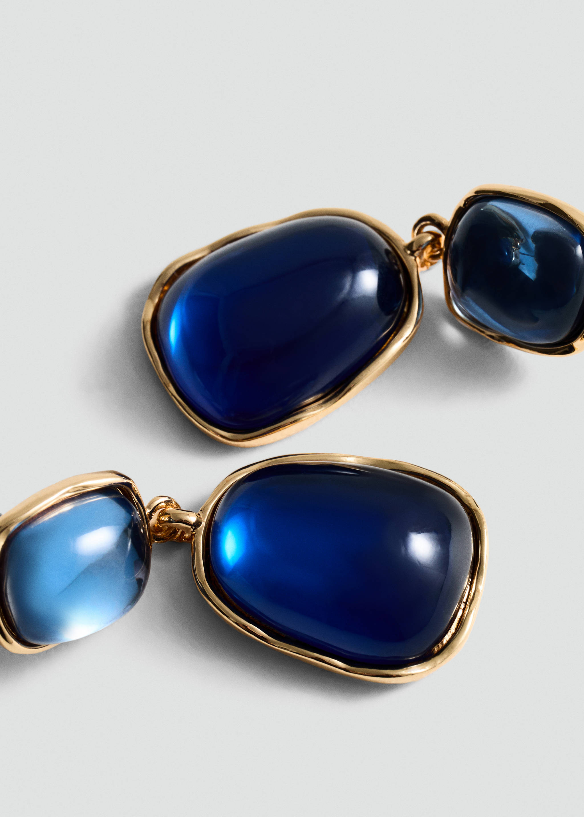 Beaded pendant earrings - Medium plane