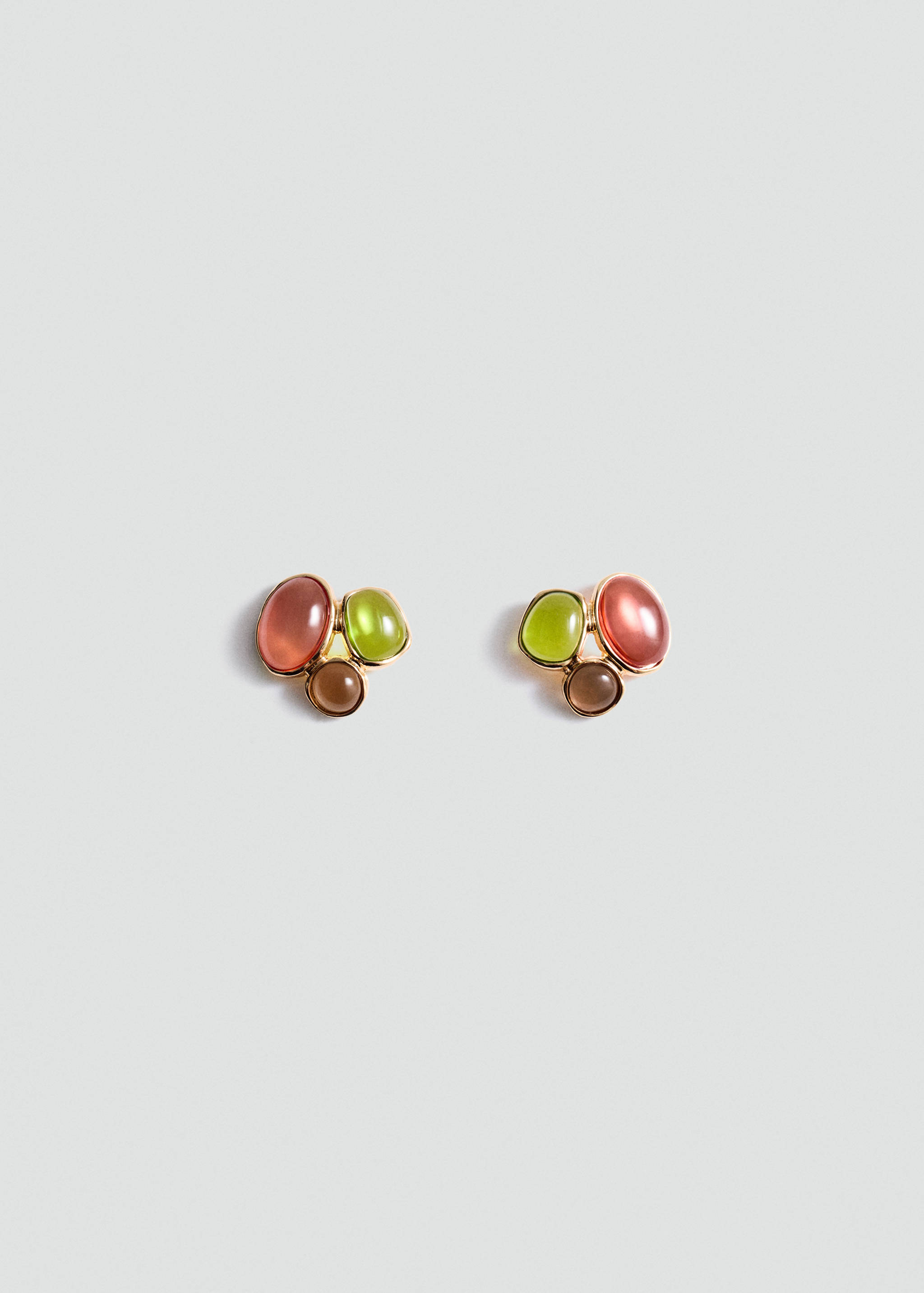 Boucles d’oreilles pierres combinées - Article sans modèle