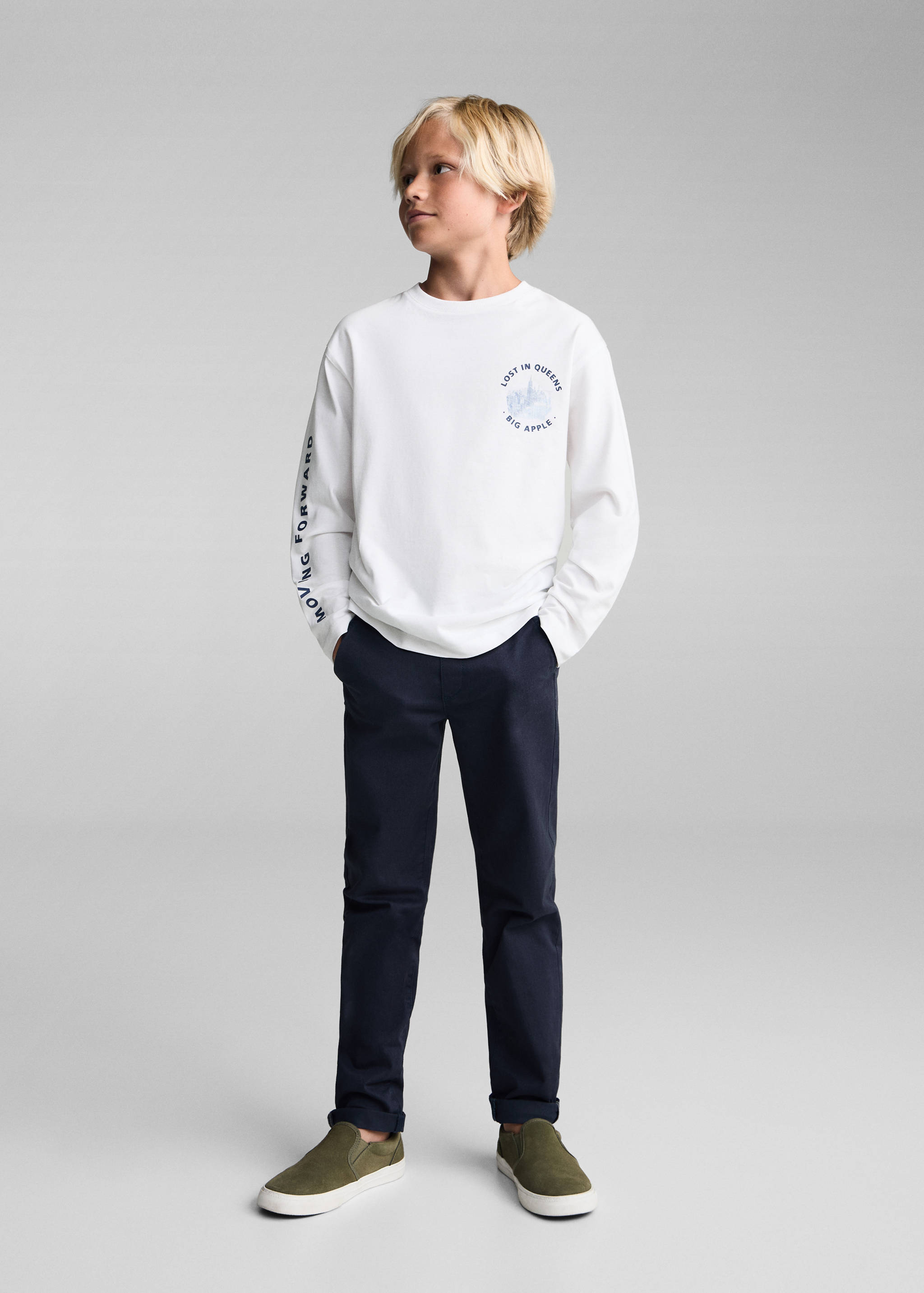 Printed long sleeve t-shirt - General plane