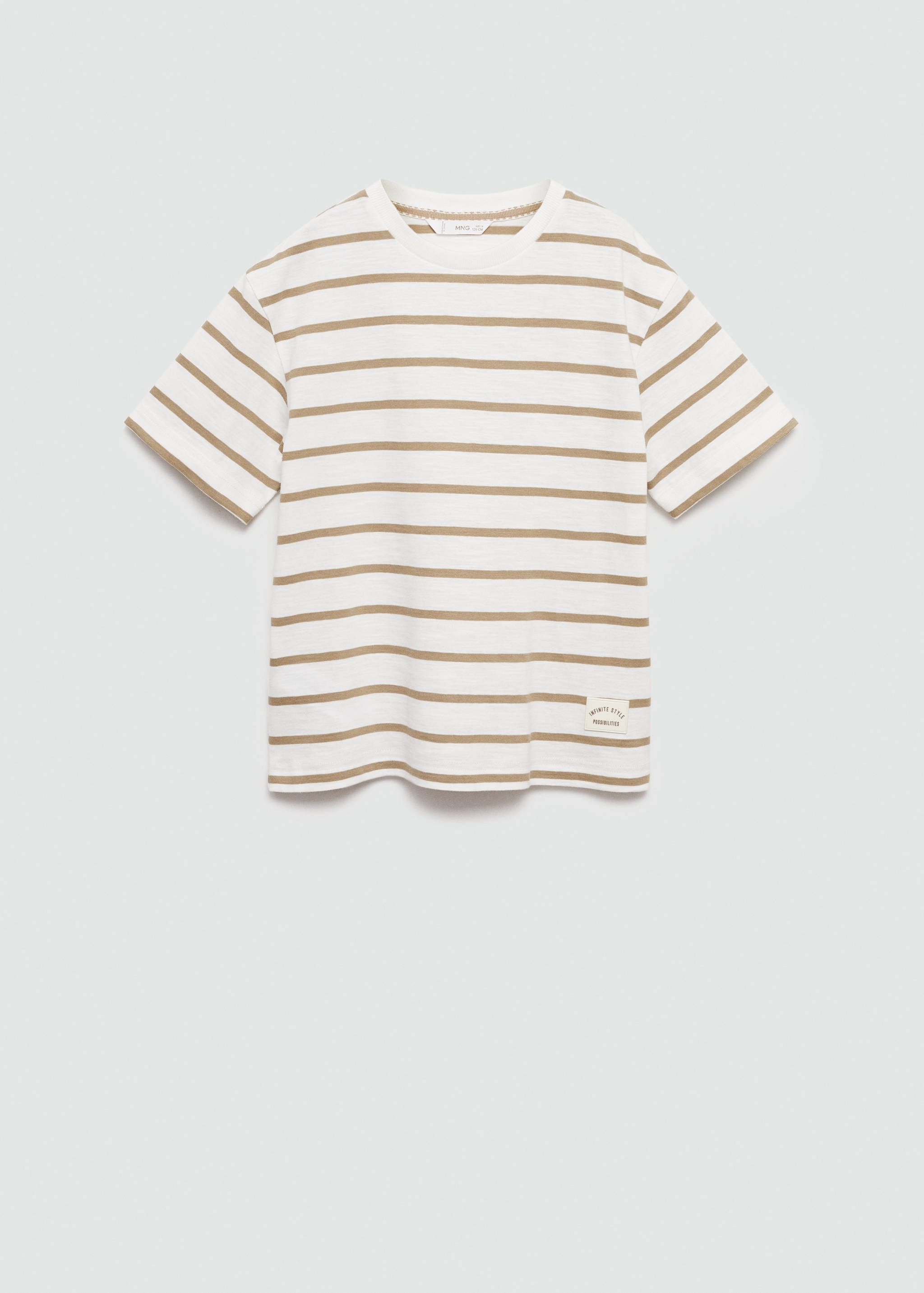 Striped cotton T-shirt - Article without model