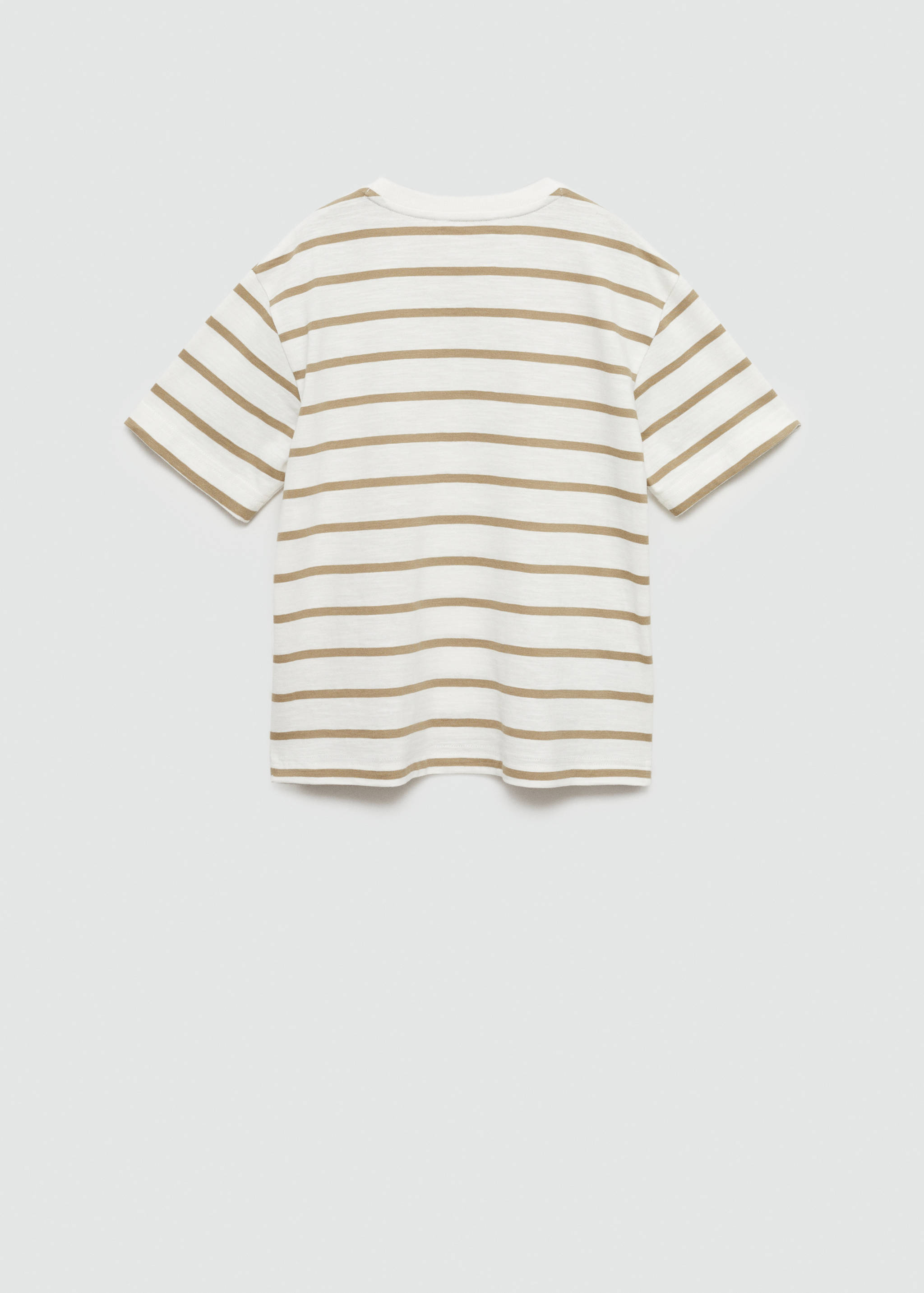 Striped cotton T-shirt - Reverse of the article