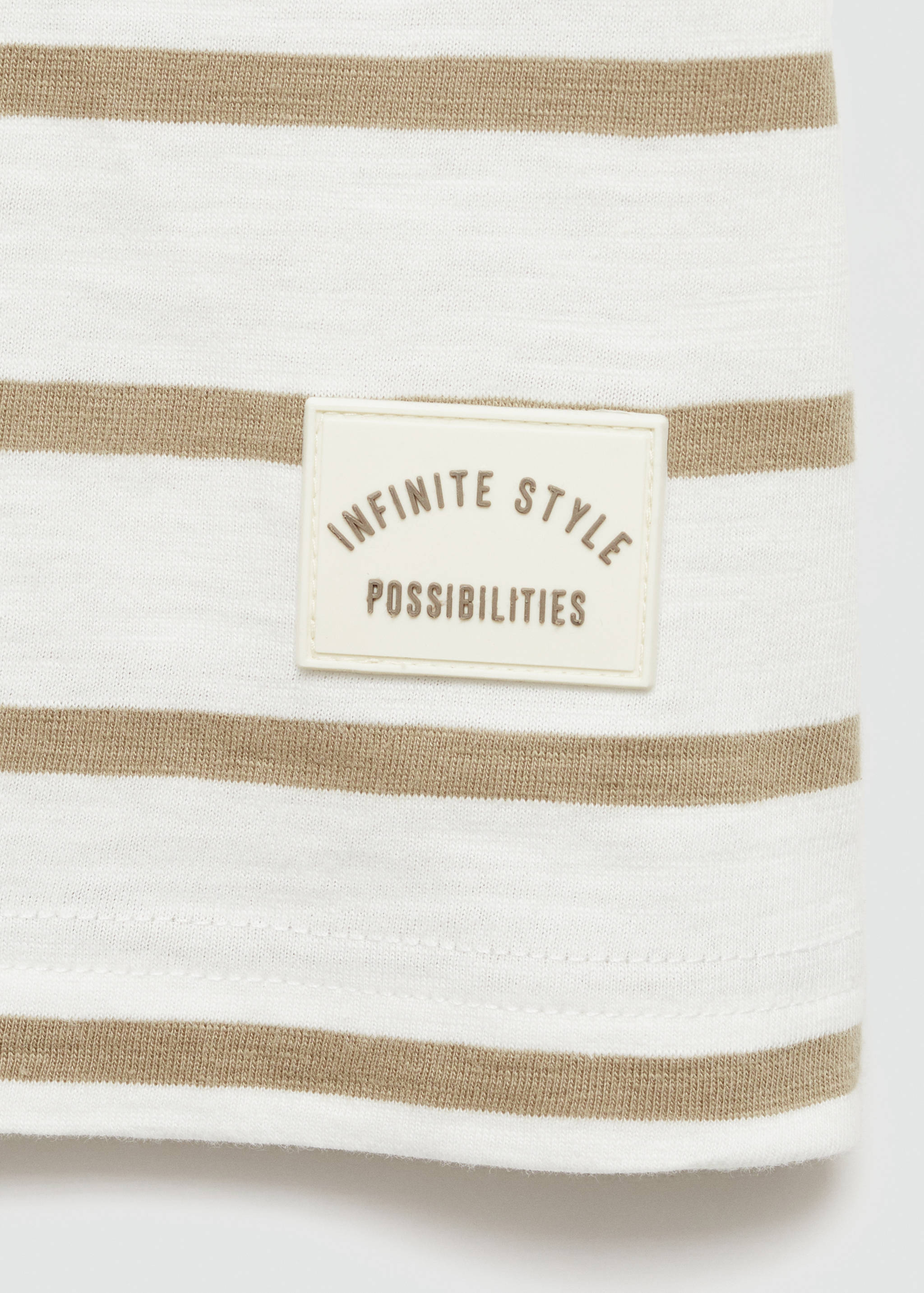 Striped cotton T-shirt - Details of the article 8