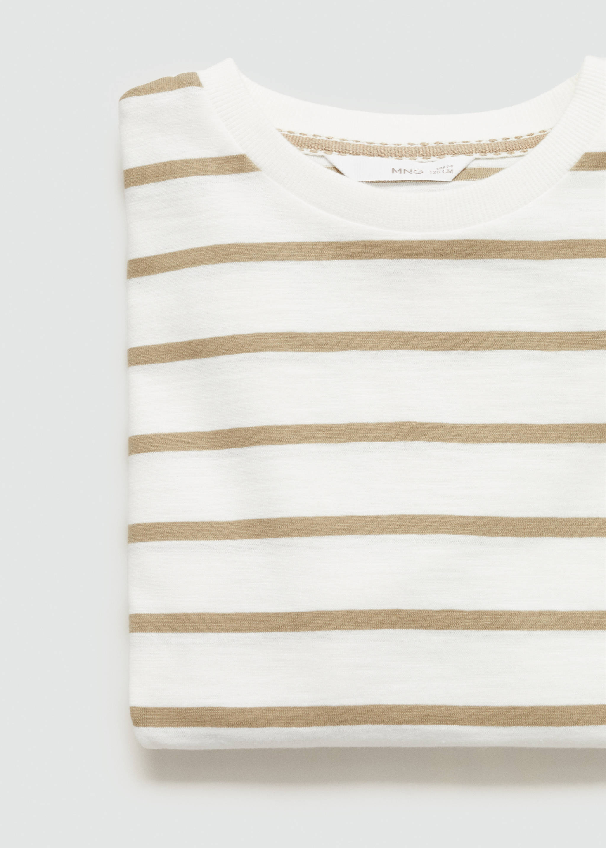 Striped cotton T-shirt - Details of the article 0