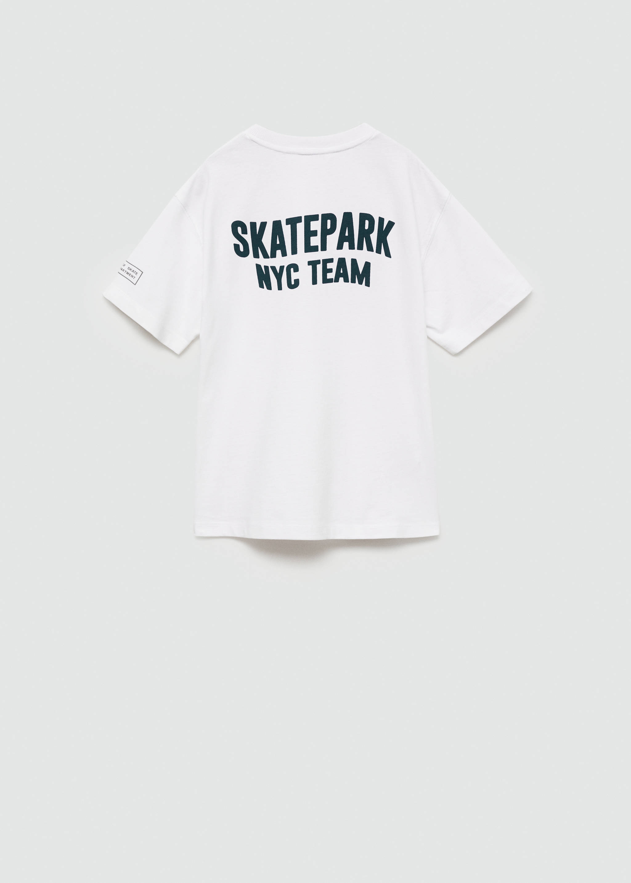 Printed cotton-blend t-shirt - Reverse of the article