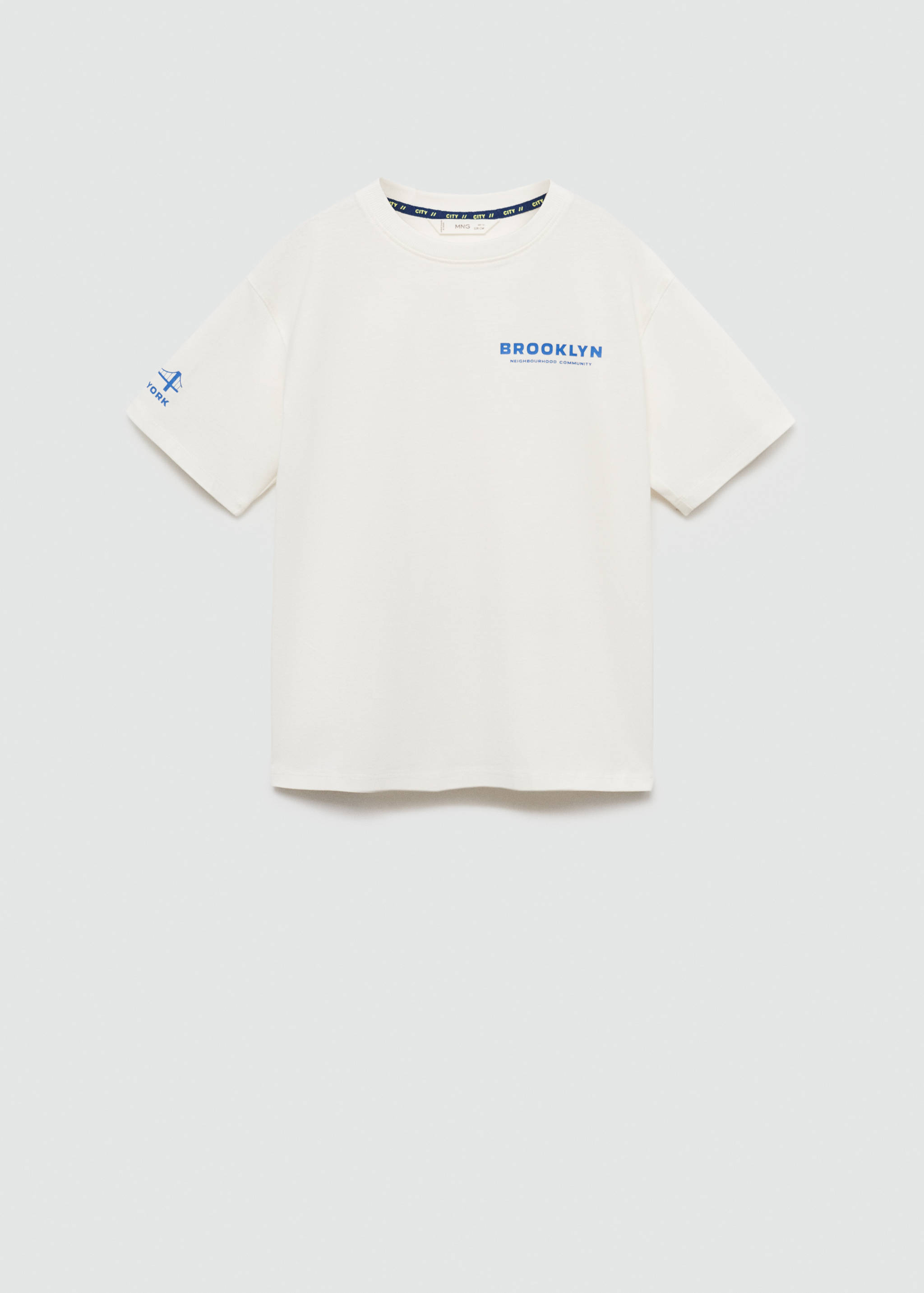 Printed cotton-blend T-shirt - Article without model