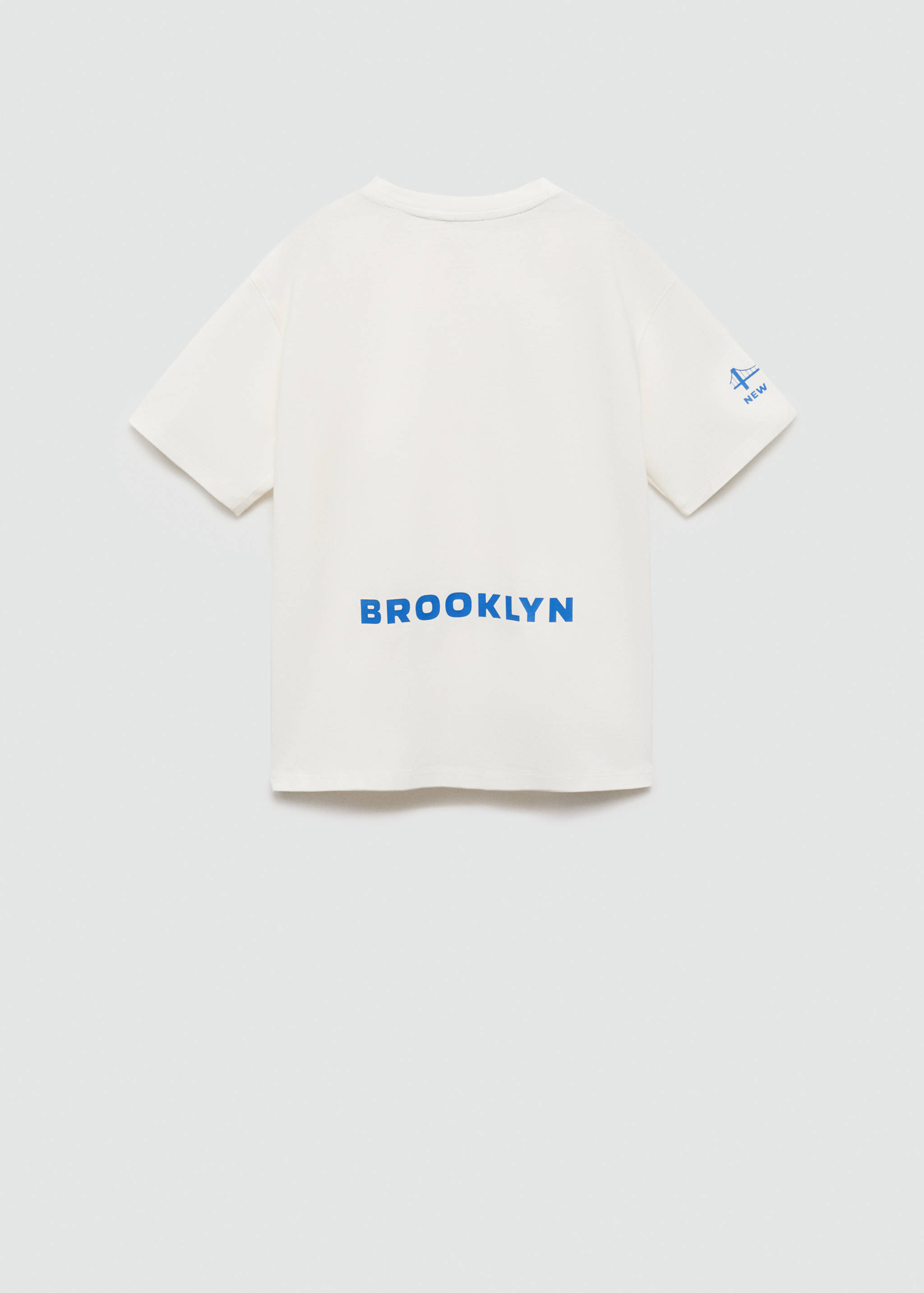 Printed cotton-blend T-shirt - Reverse of the article